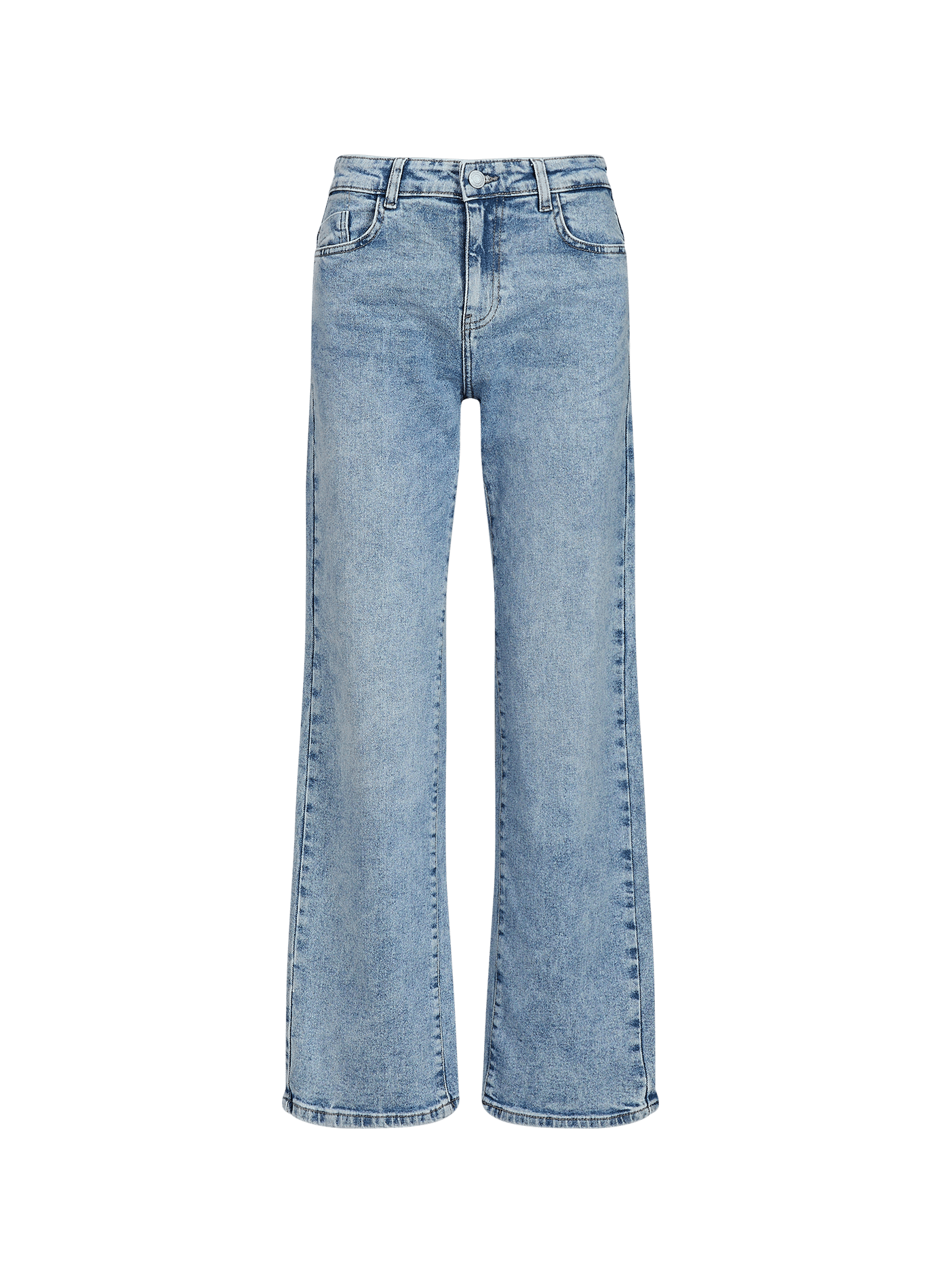 Pantalón recto Nmyolanda de mezcla de algodón NOISY MAY Azul