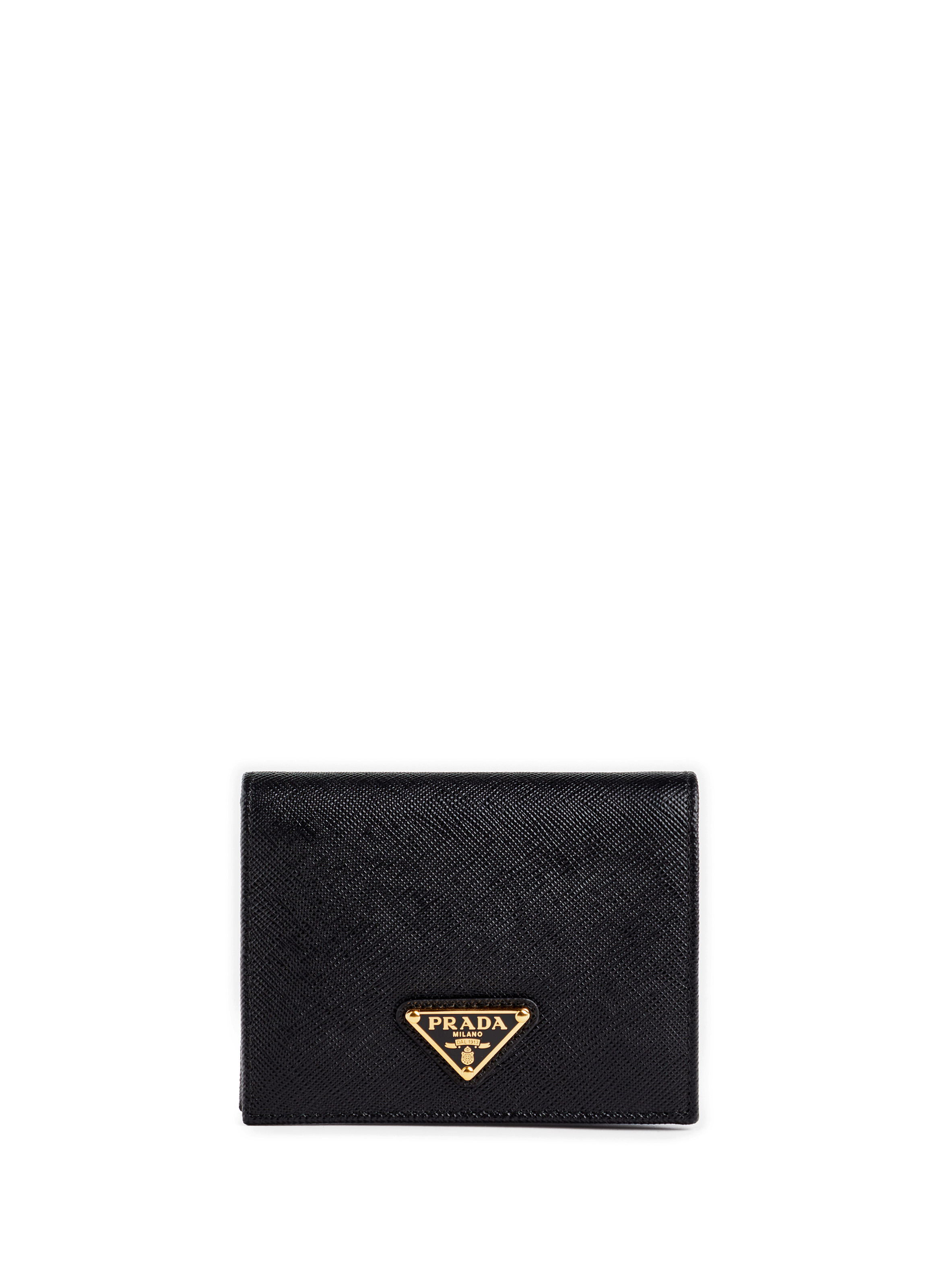 PRADA Small Saffiano leather wallet Black