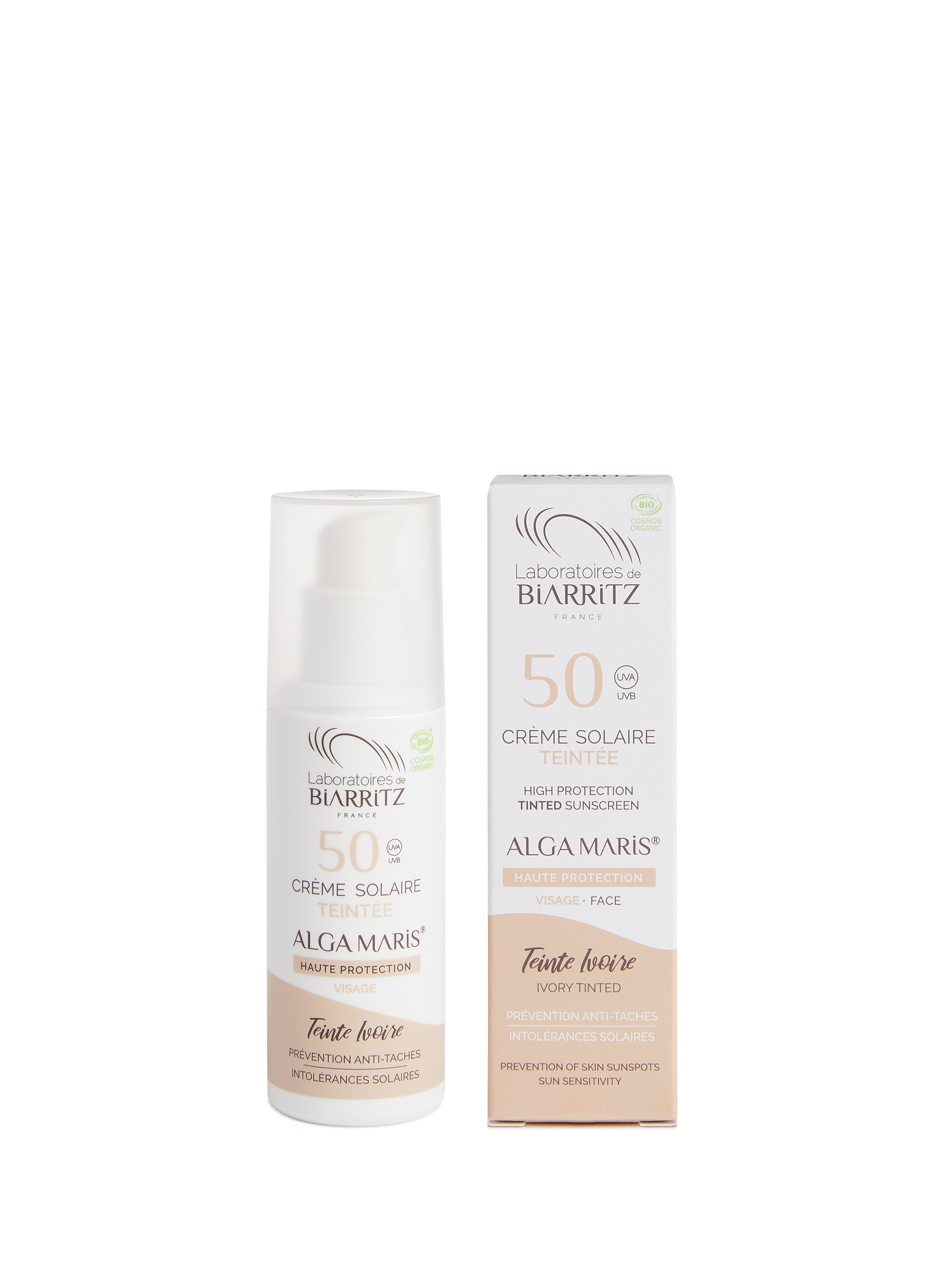 Alga Maris = SPF 50 Tinted Face Sun Cream - Ivory LABORATOIRES DE BIARRITZ No color