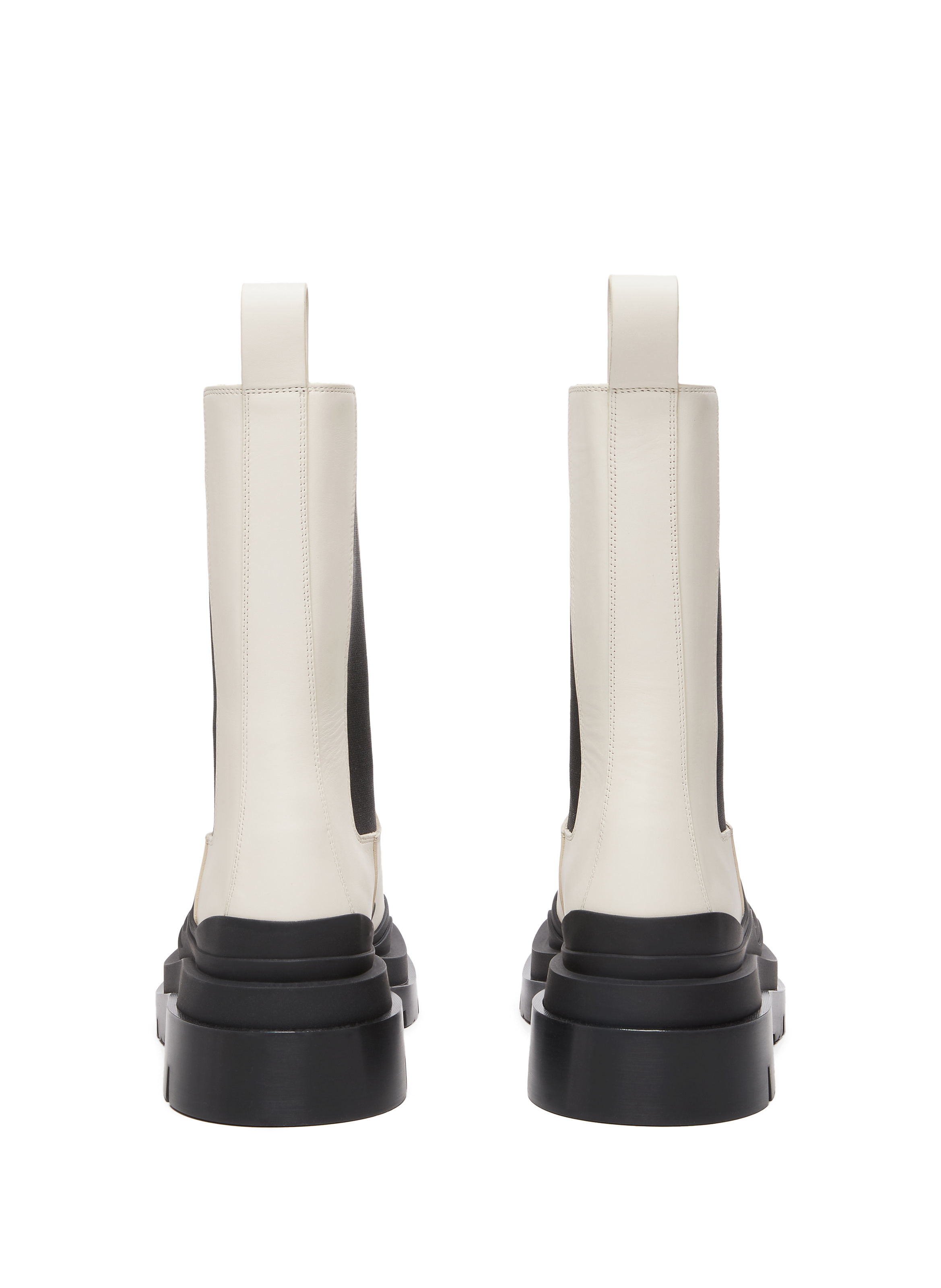 Bottes BV Tire en cuir BOTTEGA VENETA Beige