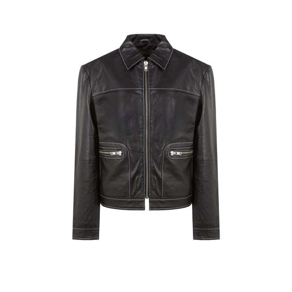 Veste en cuir recyclé