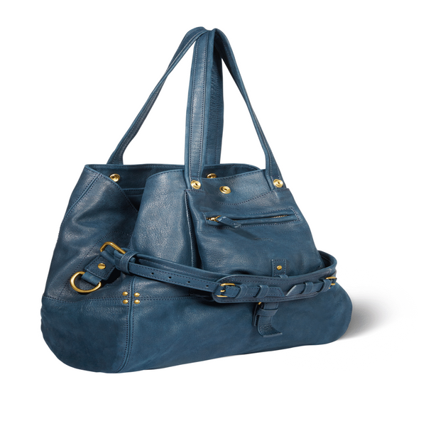 Jérôme Dreyfuss Billy M Leather Handbag In Blue