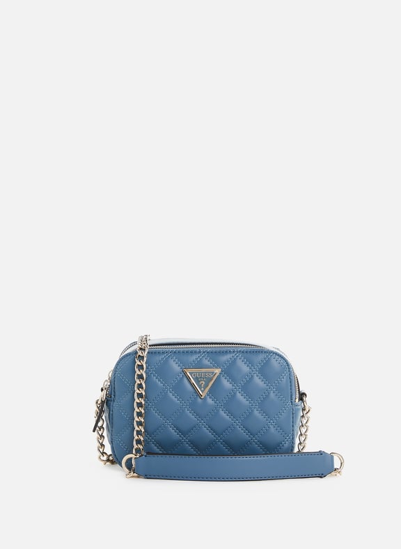 Sac à bandoulière matelassé Bleu by GUESS GUESS Sac à bandoulière matelassé Bleu