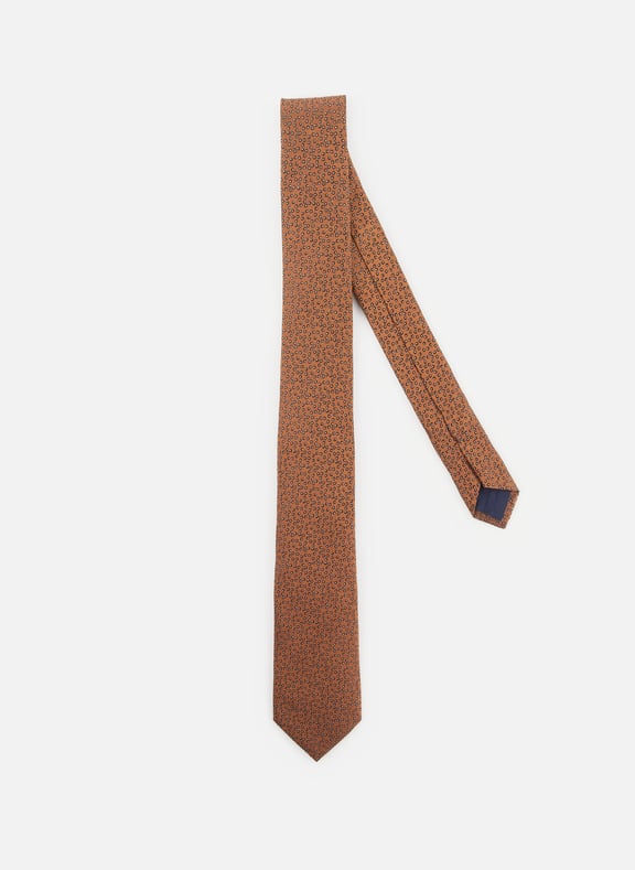 Cravate imprimée en soie  AU PRINTEMPS PARIS Cravate imprimée en soie  AU PRINTEMPS PARIS