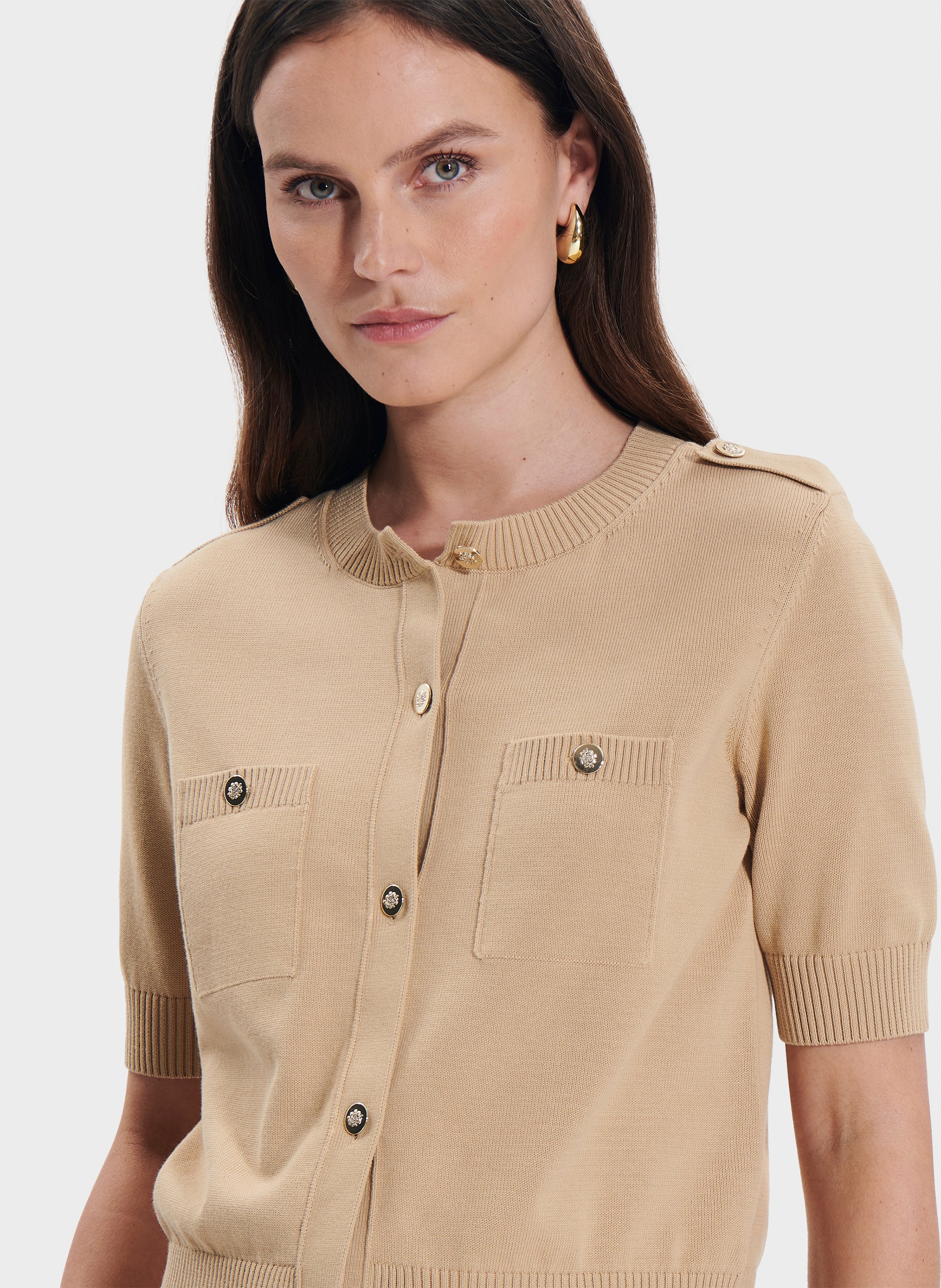 Gilet  geoffrey ZAPA Beige