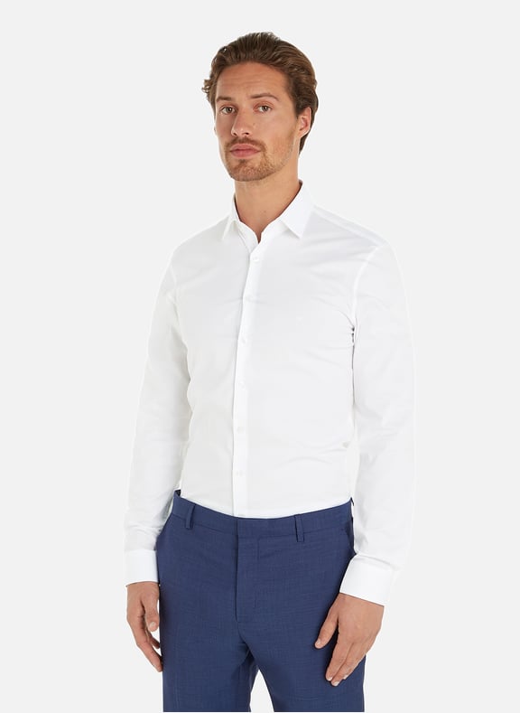 Chemise en coton Blanc by CALVIN KLEIN CALVIN KLEIN Chemise en coton Blanc