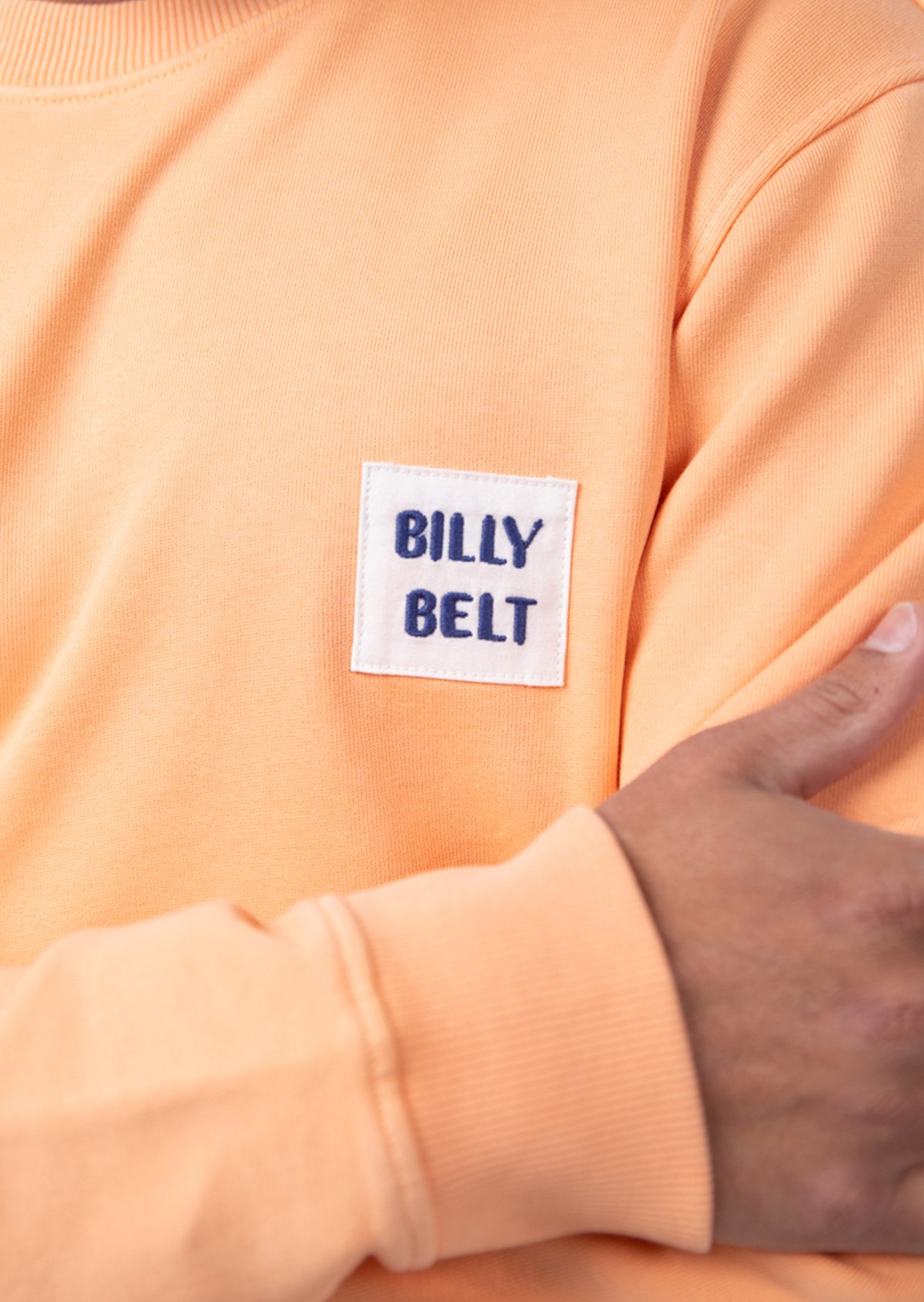 Sweatshirt vintage en coton biologique BILLYBELT Orange