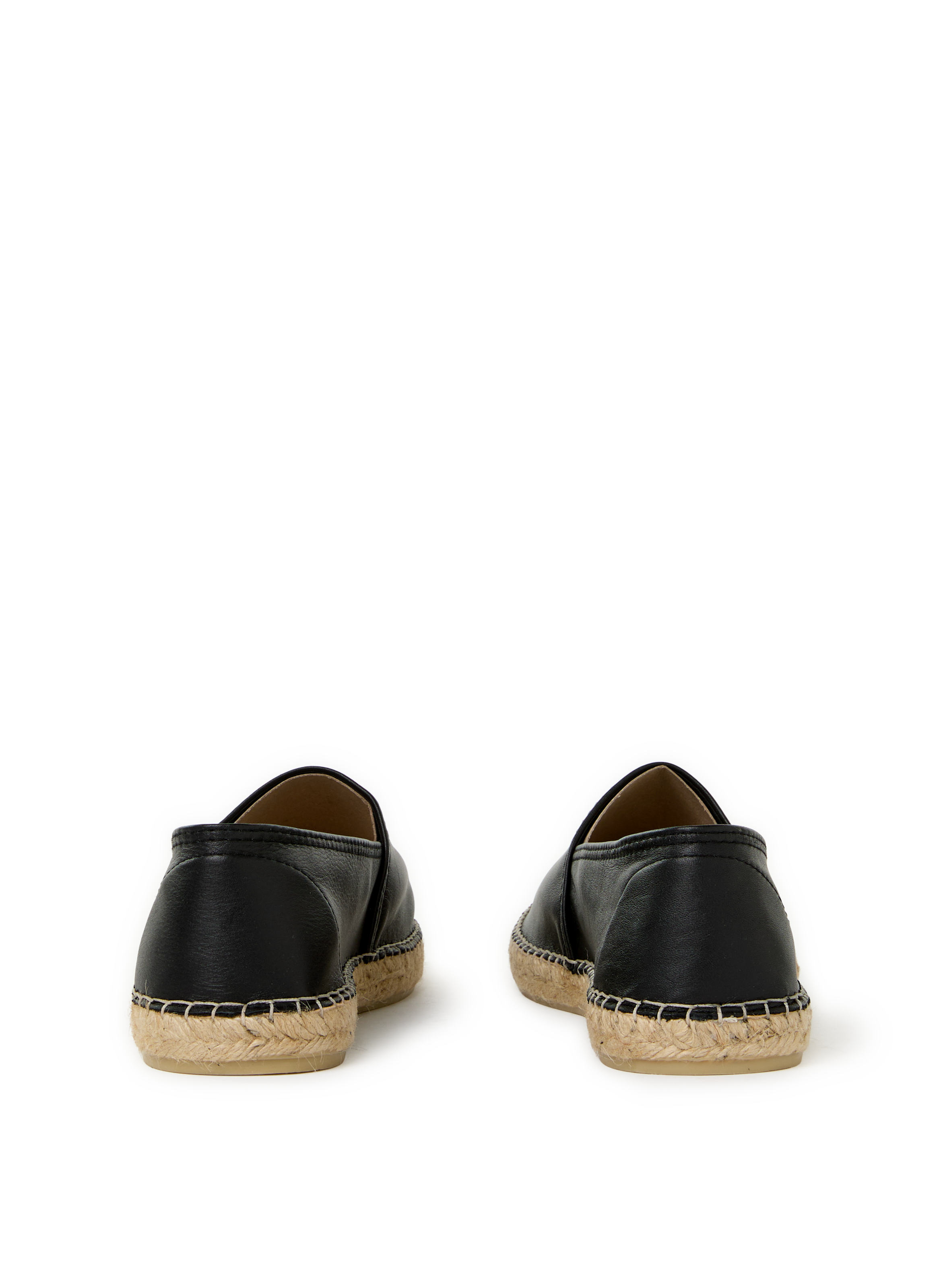 Leather espadrilles SAISON 1865 Black