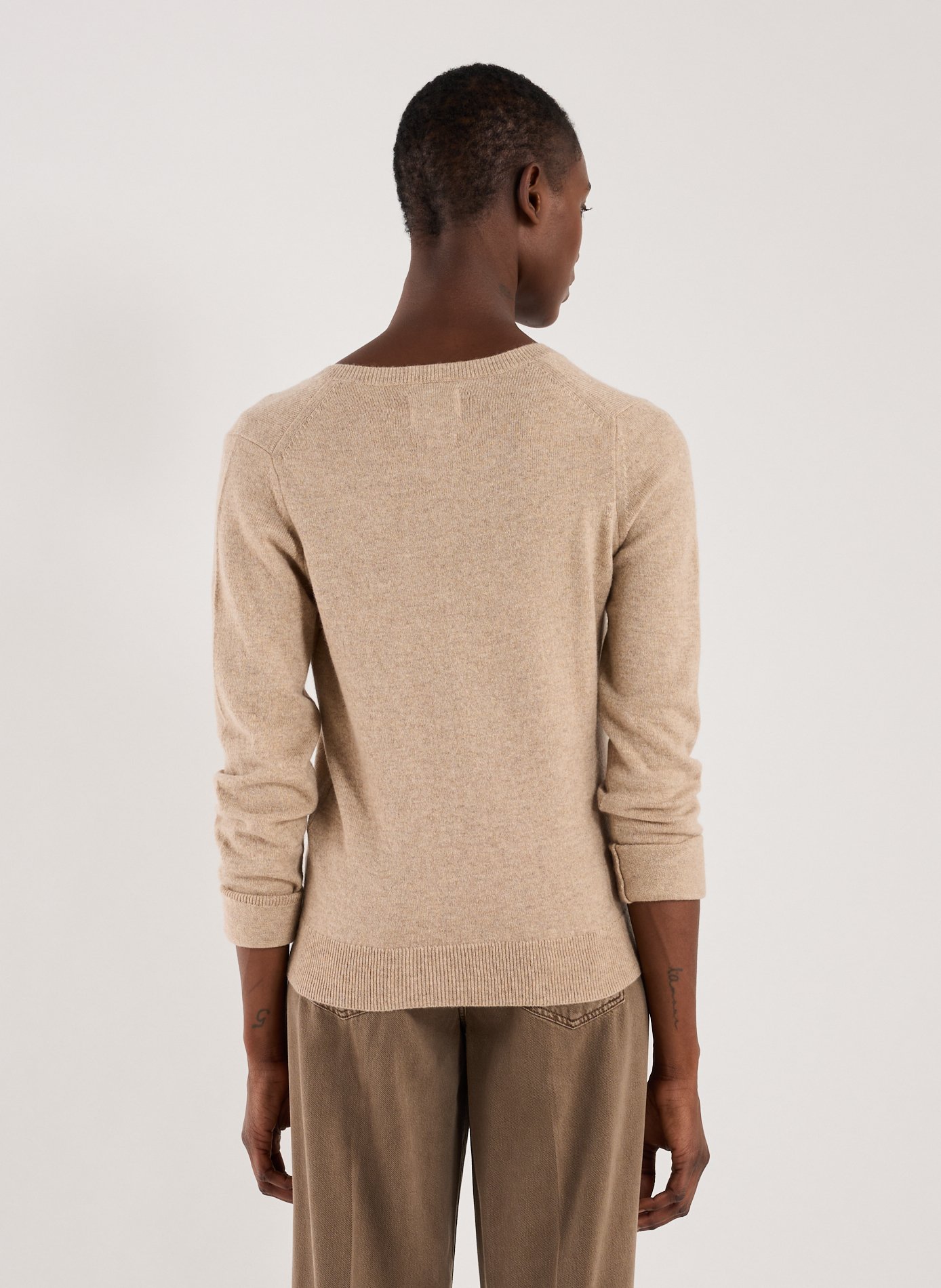 Pull en cachemire AU PRINTEMPS PARIS Beige