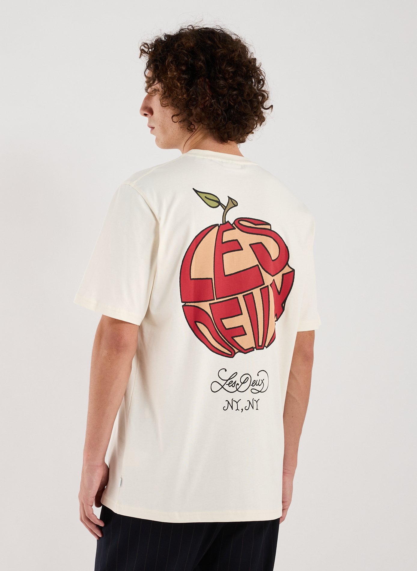 T-shirt à imprimé en coton LES DEUX Blanc