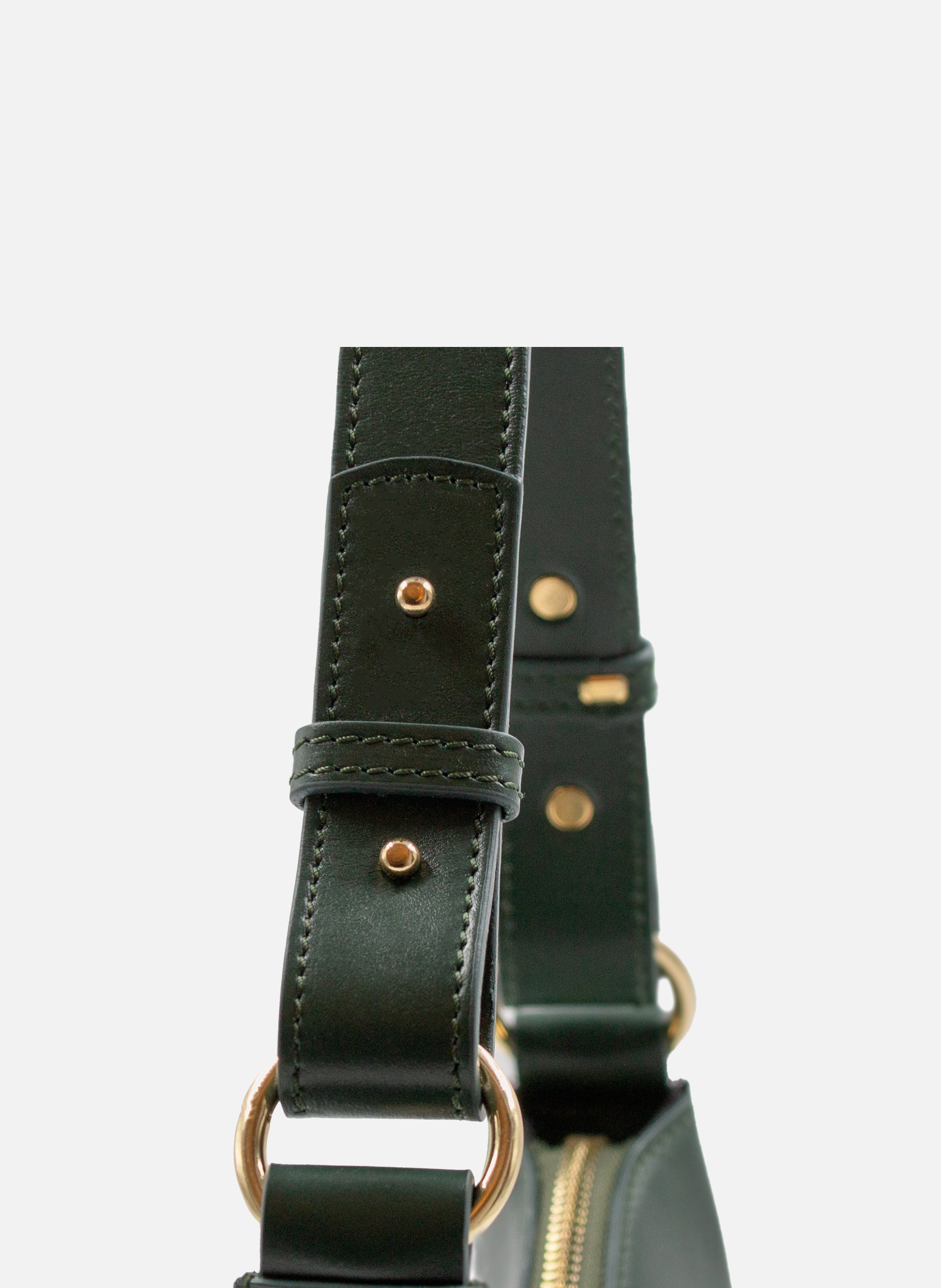 Sac hobo cuir lisse JULES & JENN Vert