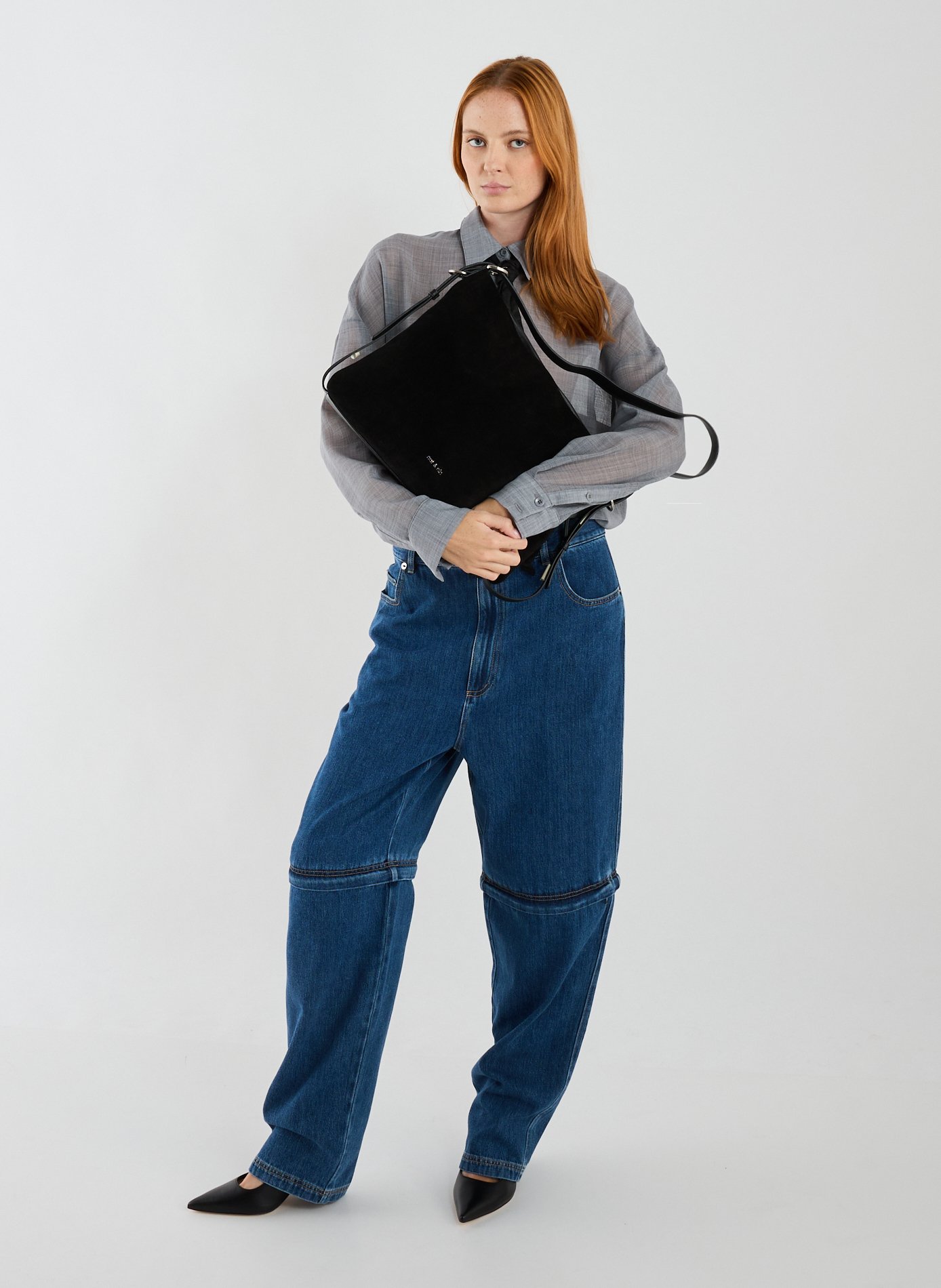 Studded handbag Black