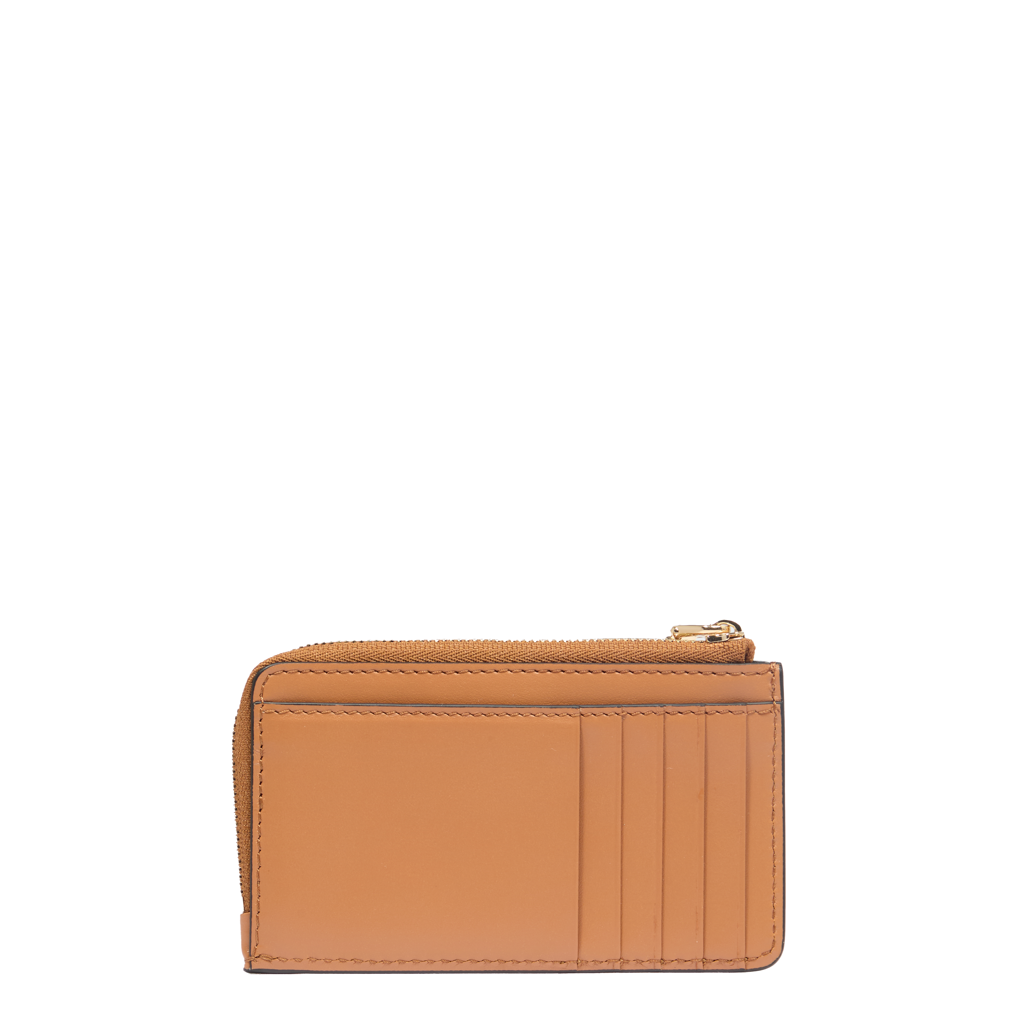 Zipped card holder origami by lancel in leather LANCEL Brown