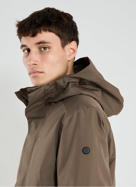 Waterproof and windproof Adam jacket | Brown by DIDRIKSONS Waterproof and windproof Adam jacket Brown