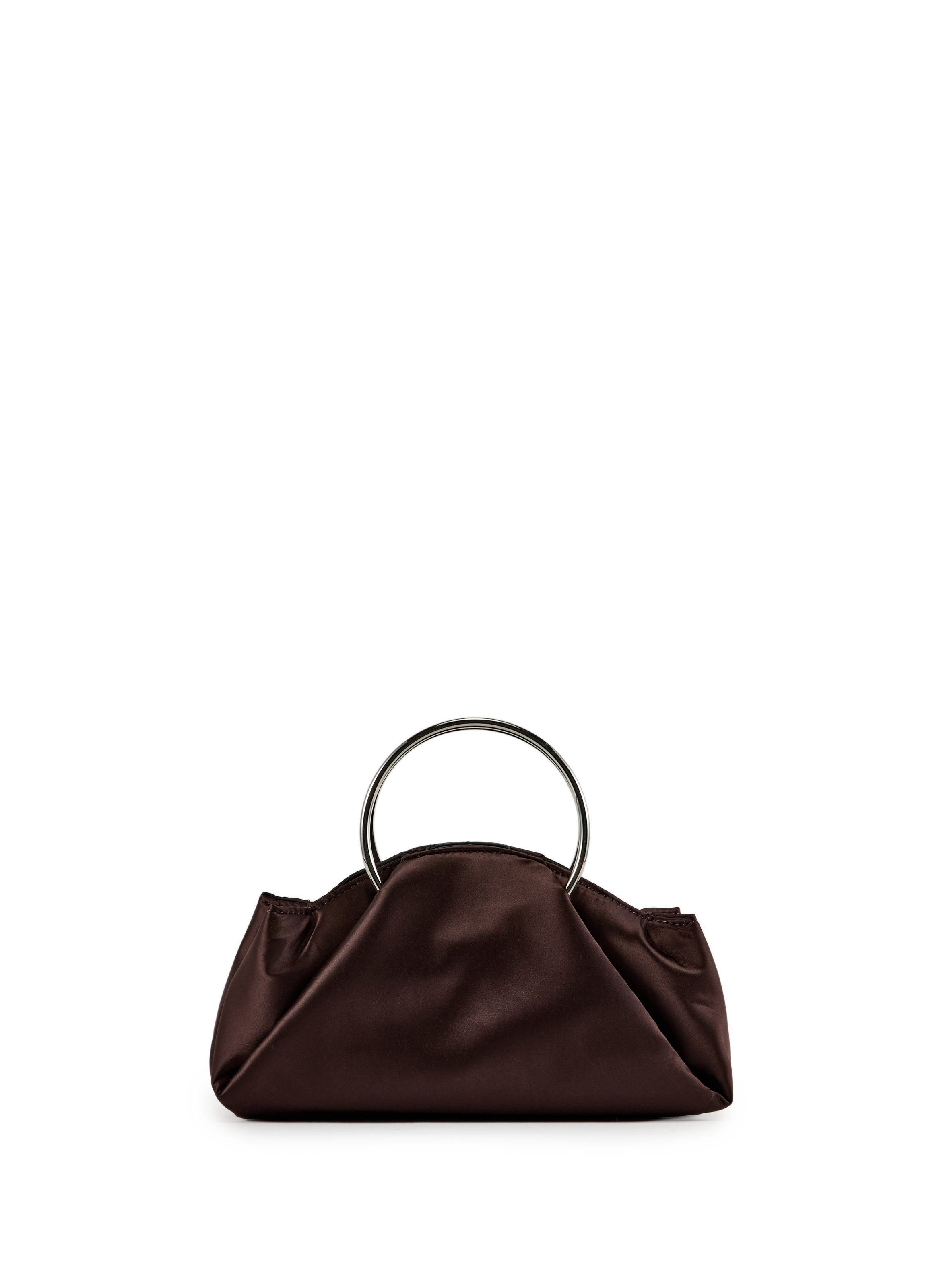 TOPSHOP Satin handbag Brown