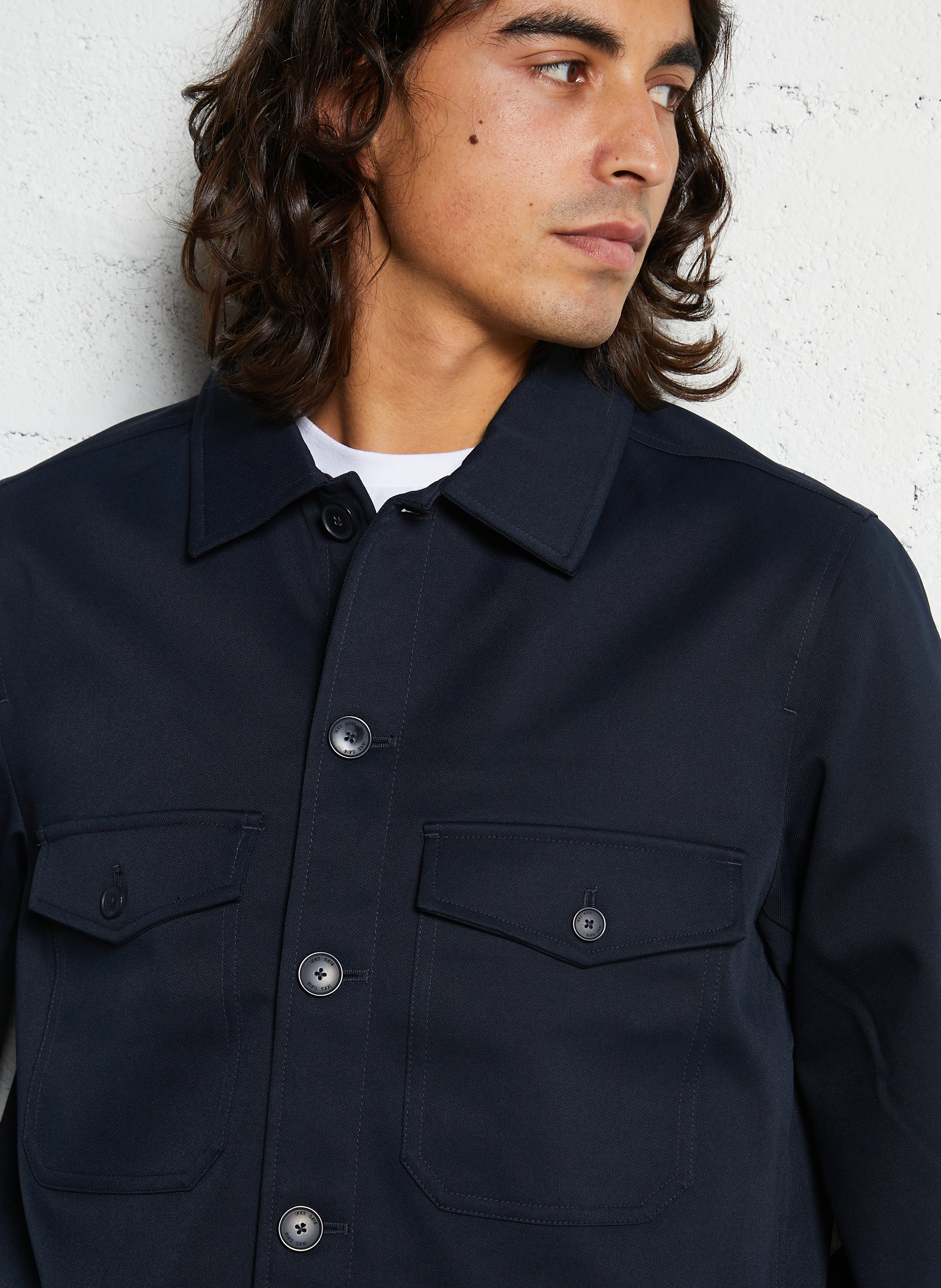 Blouson droit col classique IKKS Bleu