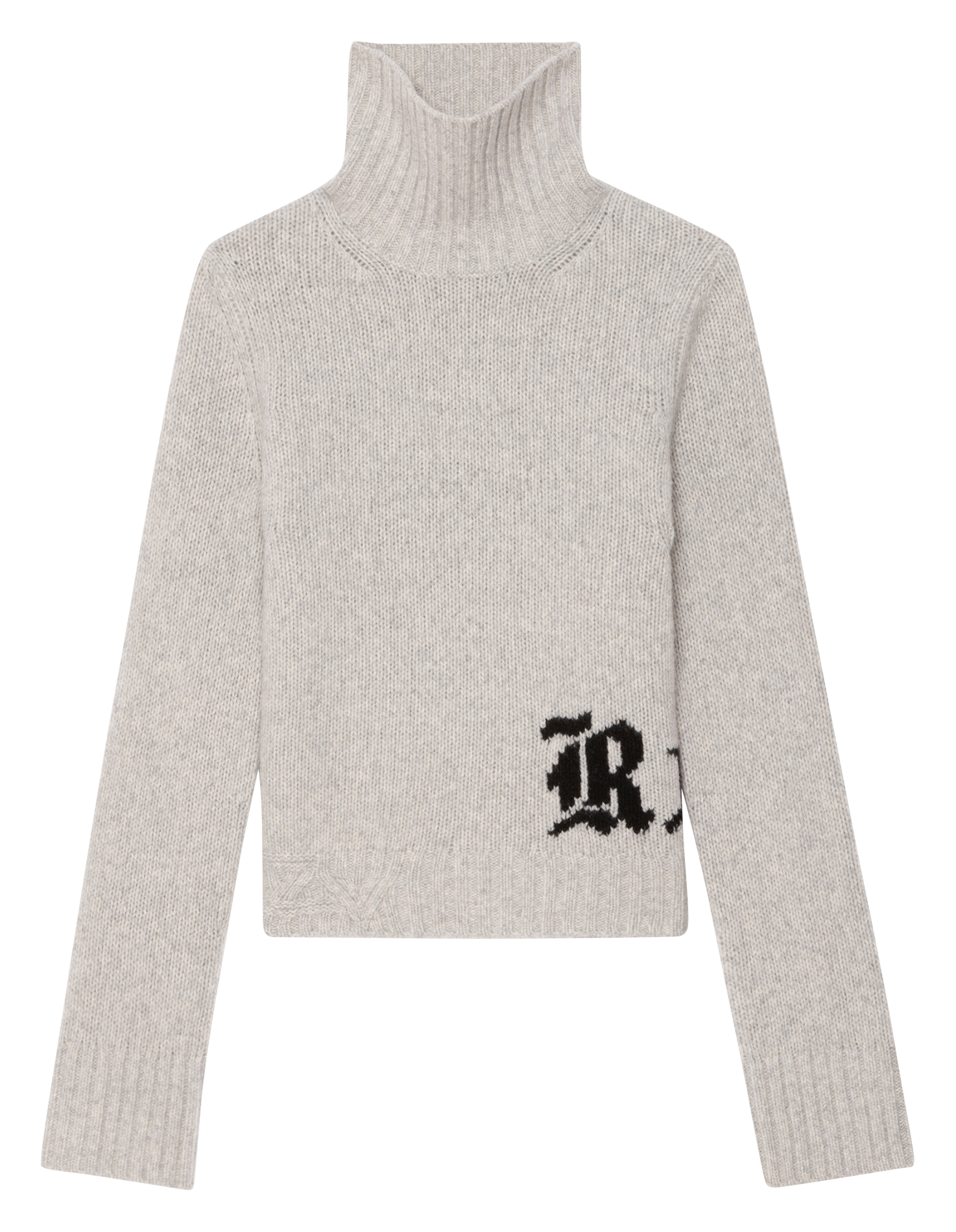 Pull droit col montant en laine nalma ZADIG&VOLTAIRE Gris