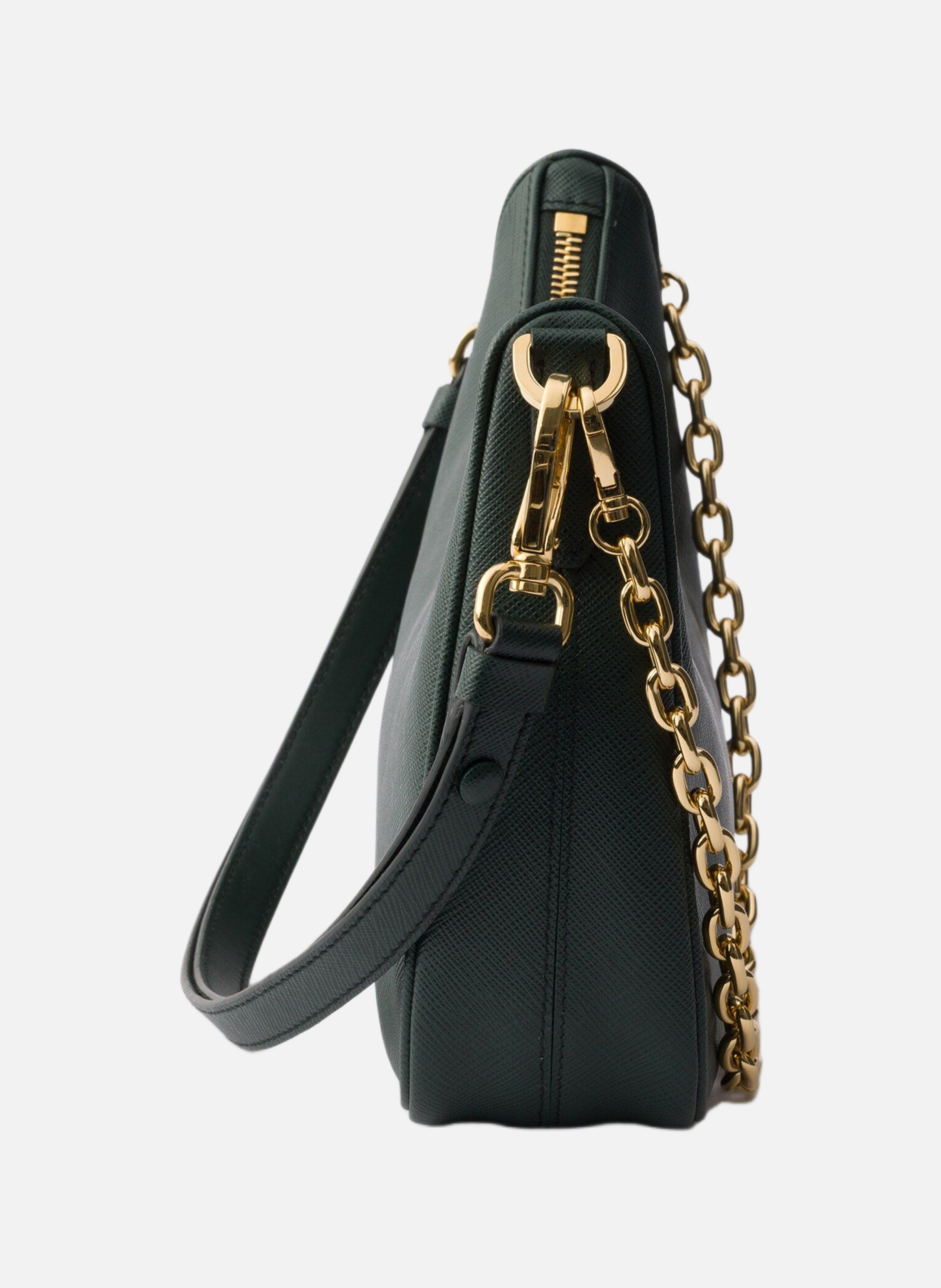 Mini sac prada re-edition en cuir saffiano PRADA Vert
