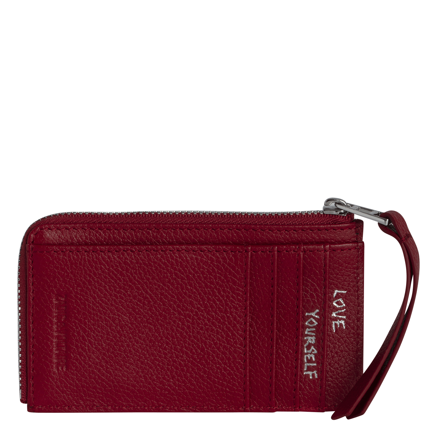 Porte-cartes en cuir zv card ZADIG&VOLTAIRE Rose