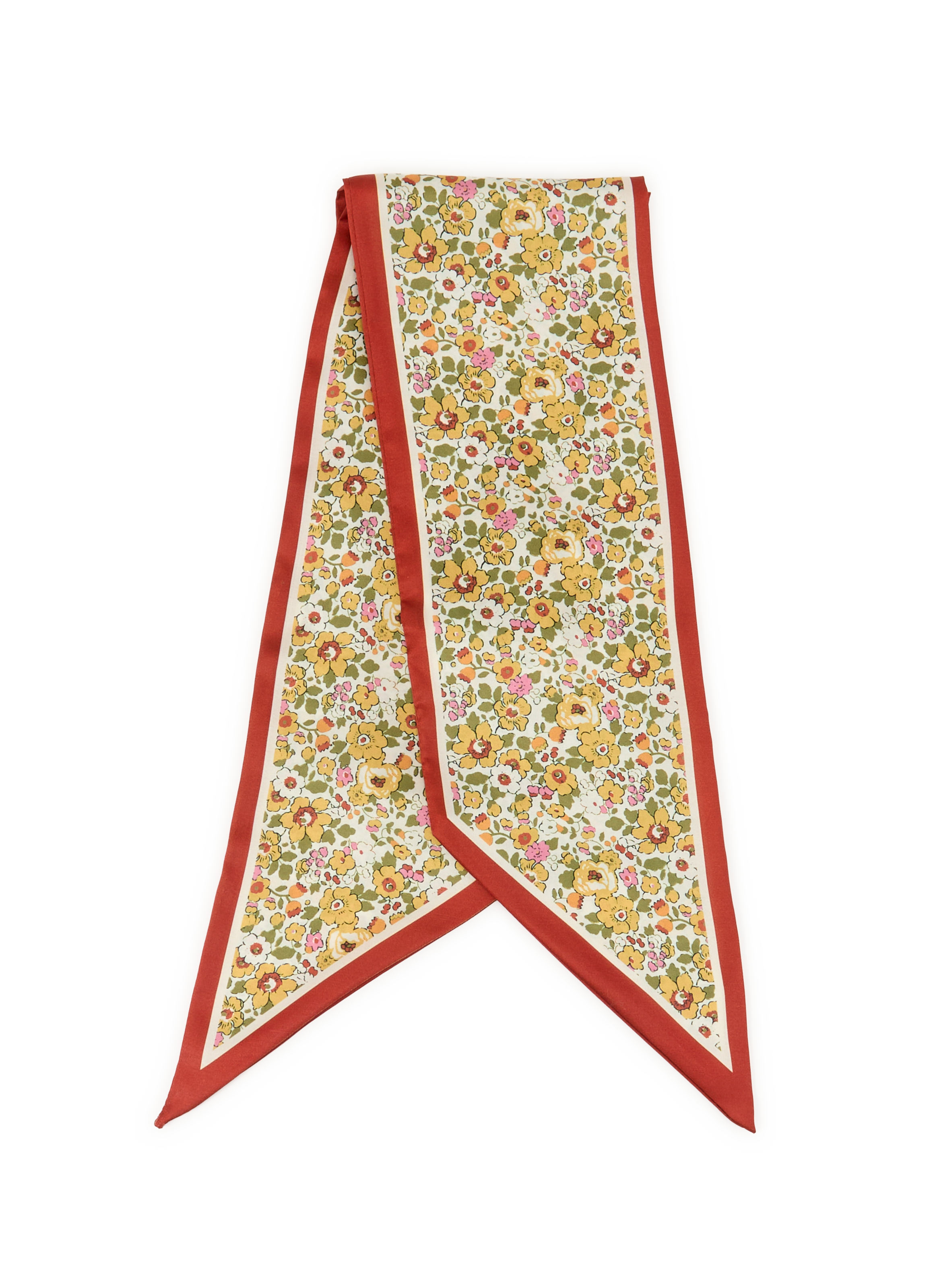 Floral printed stole AU PRINTEMPS PARIS Orange