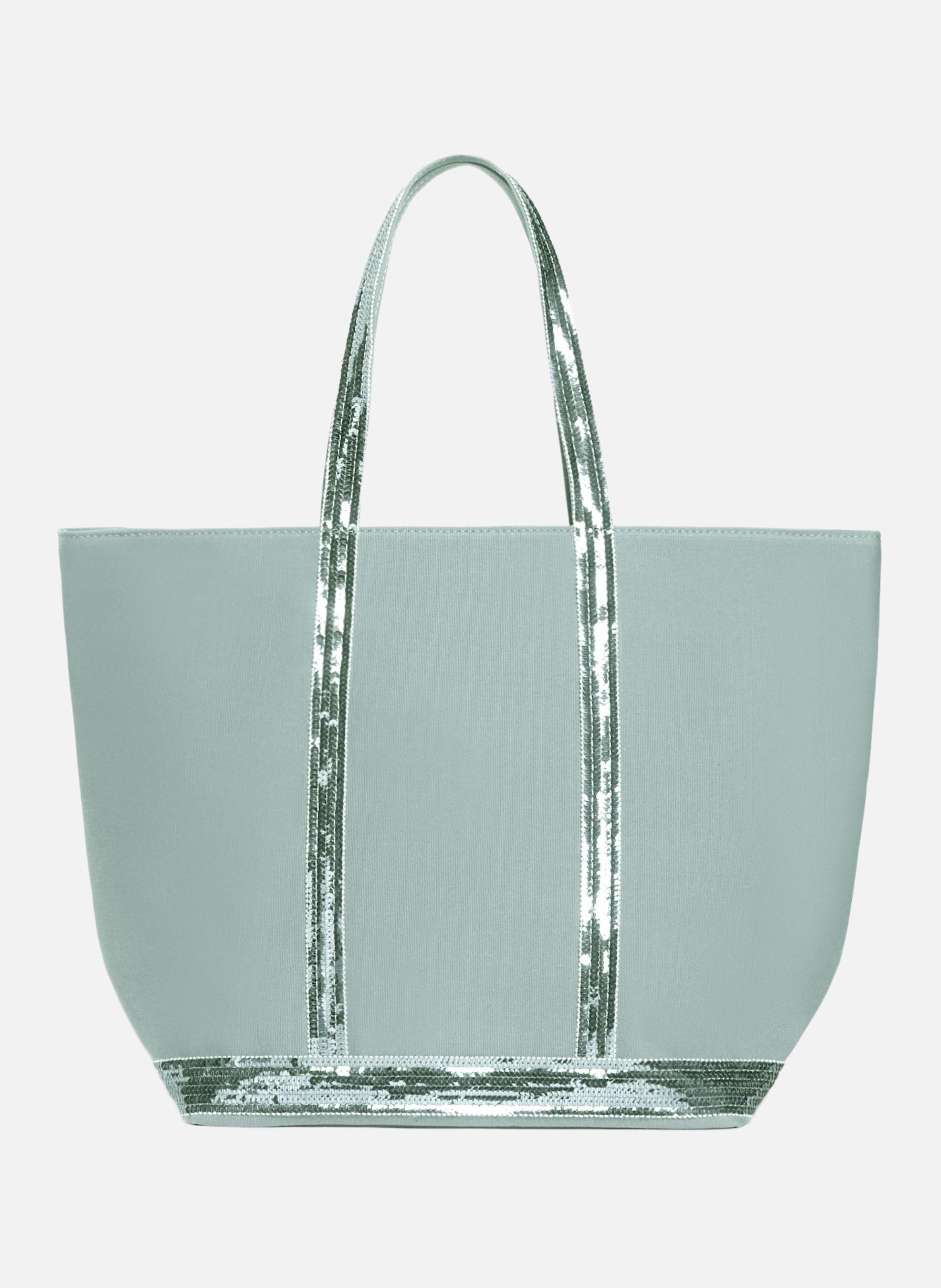 Cabas l zippé en toile VANESSA BRUNO Vert