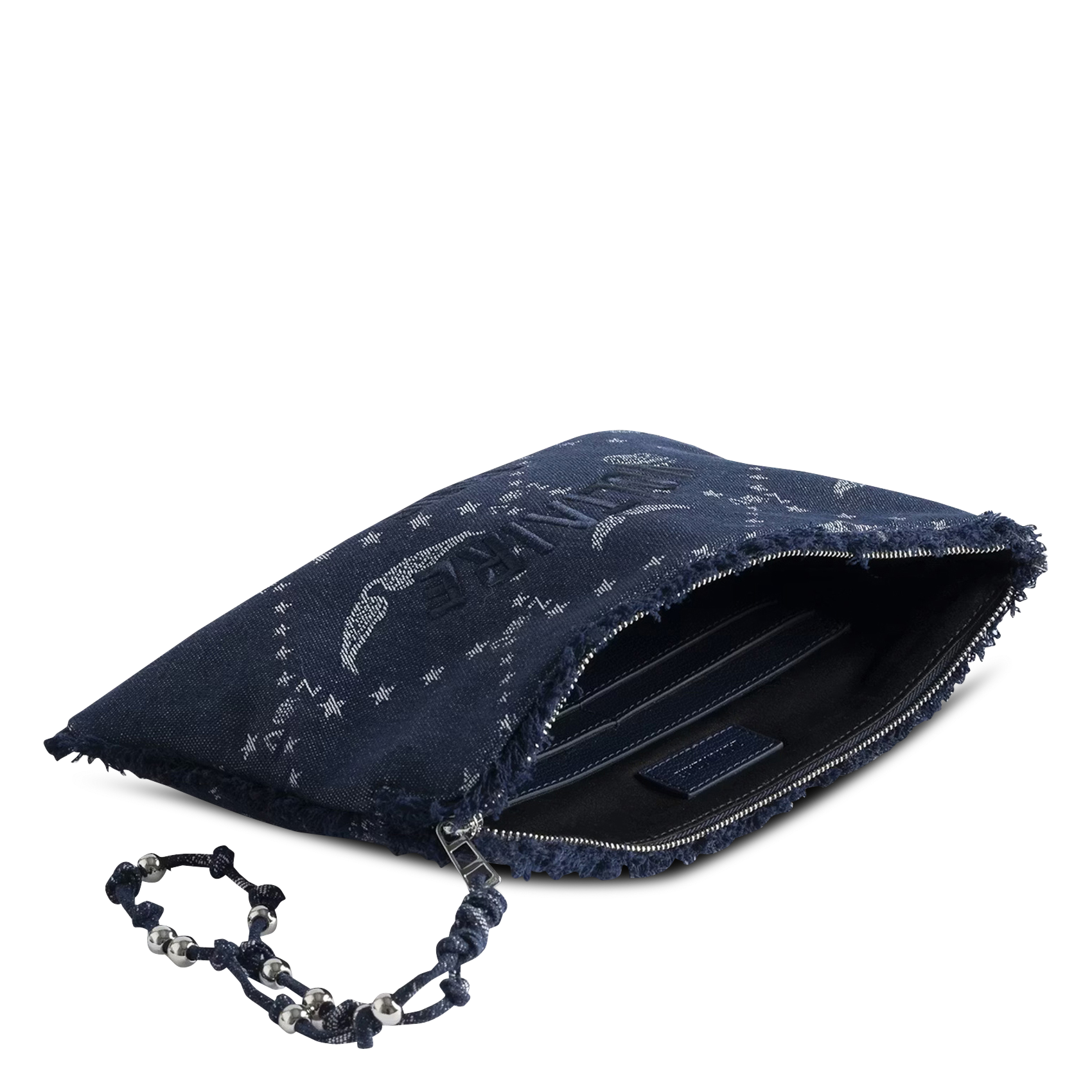 Pochette en denim imprimée angel ZADIG&VOLTAIRE Bleu