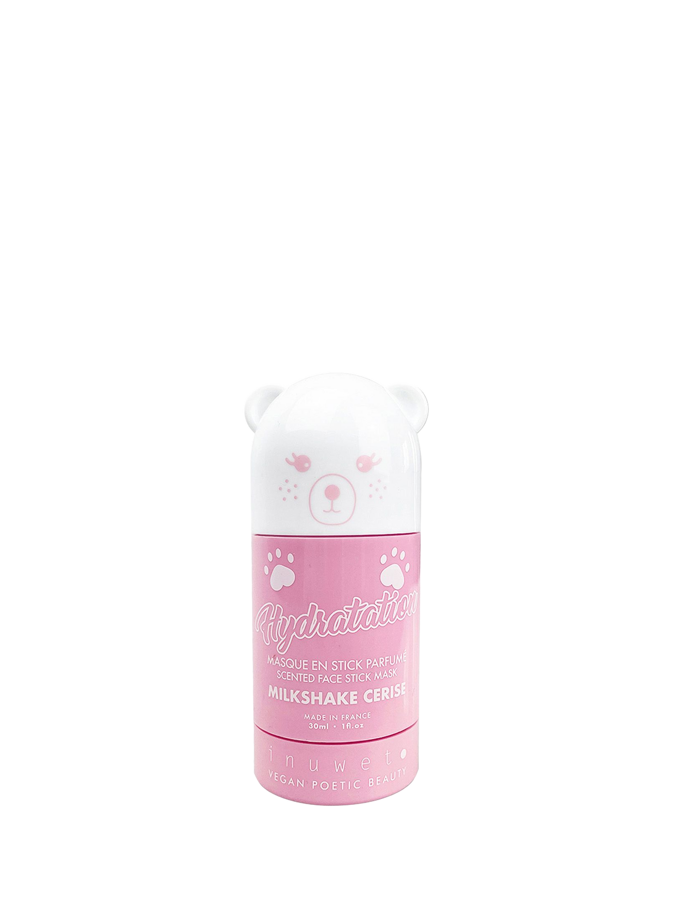 Masque argile hydratant en stick - Milkshake cerise INUWET No color