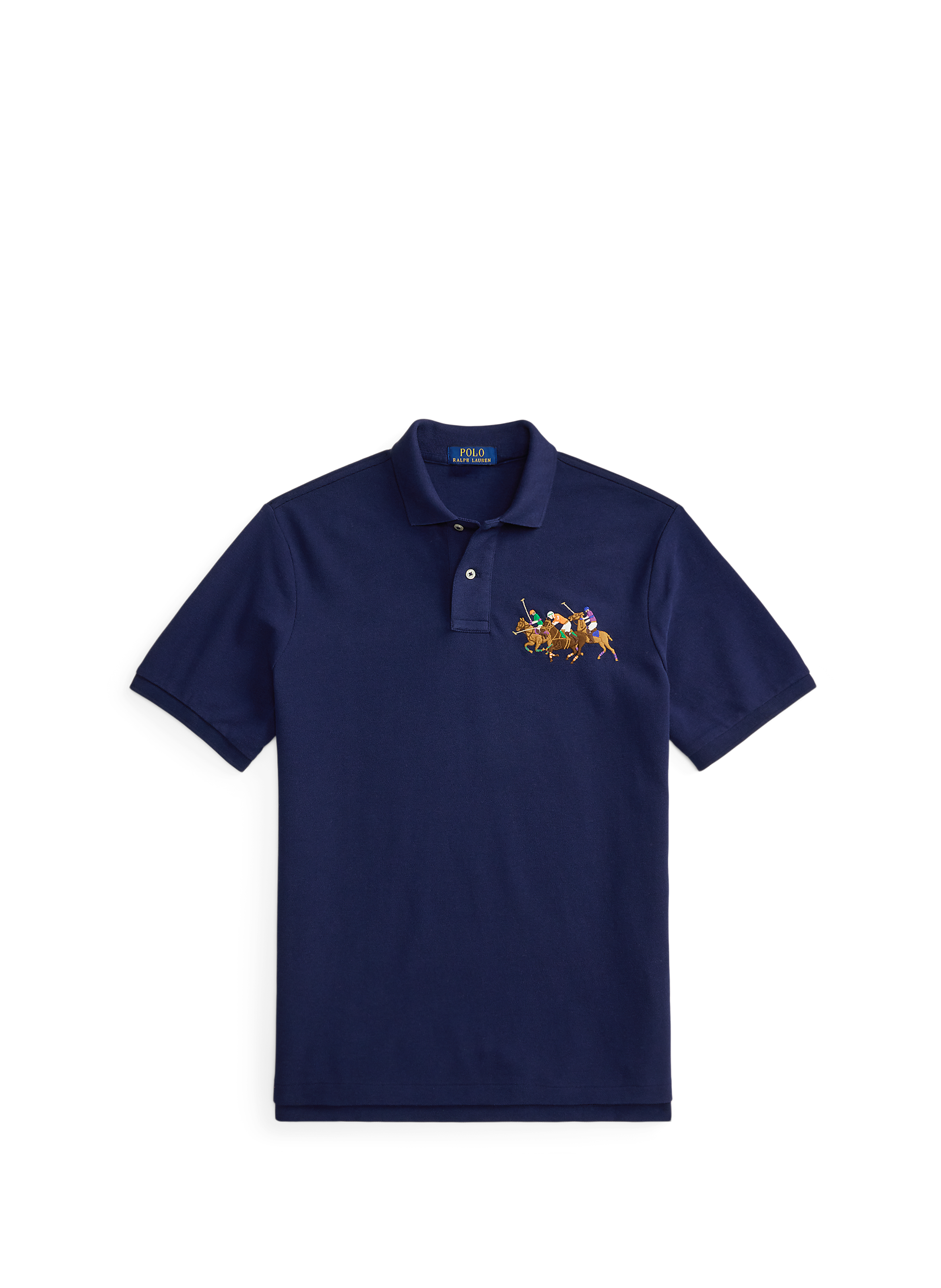 Polo Triple Poney à manches courtes en coton POLO RALPH LAUREN Blue