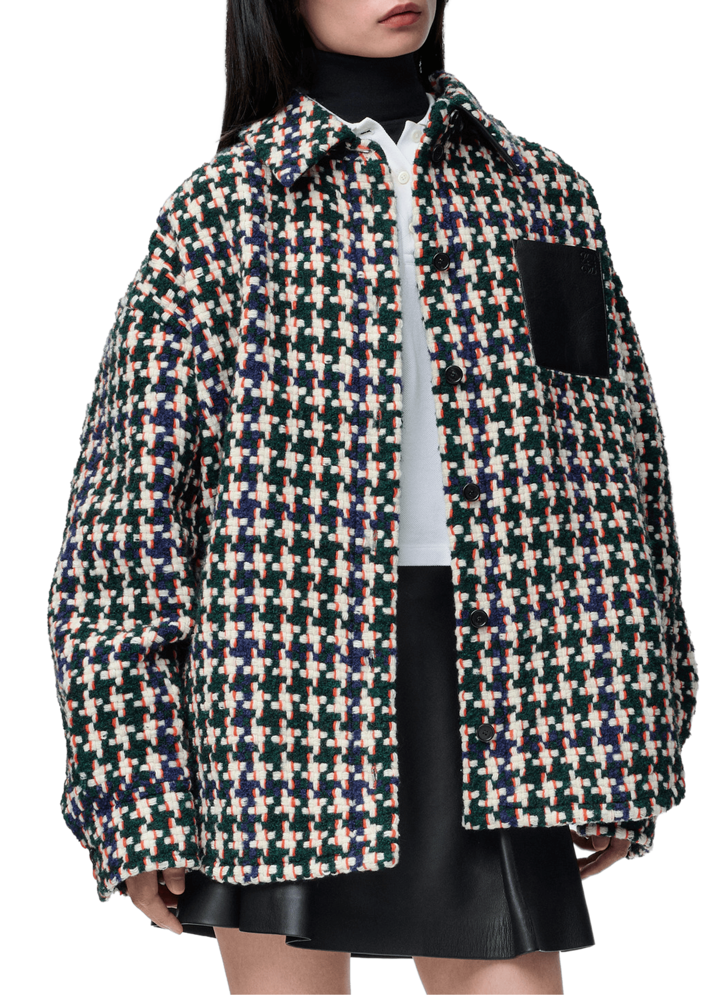 Surchemise à motifs en laine mélangée LOEWE Multicolore