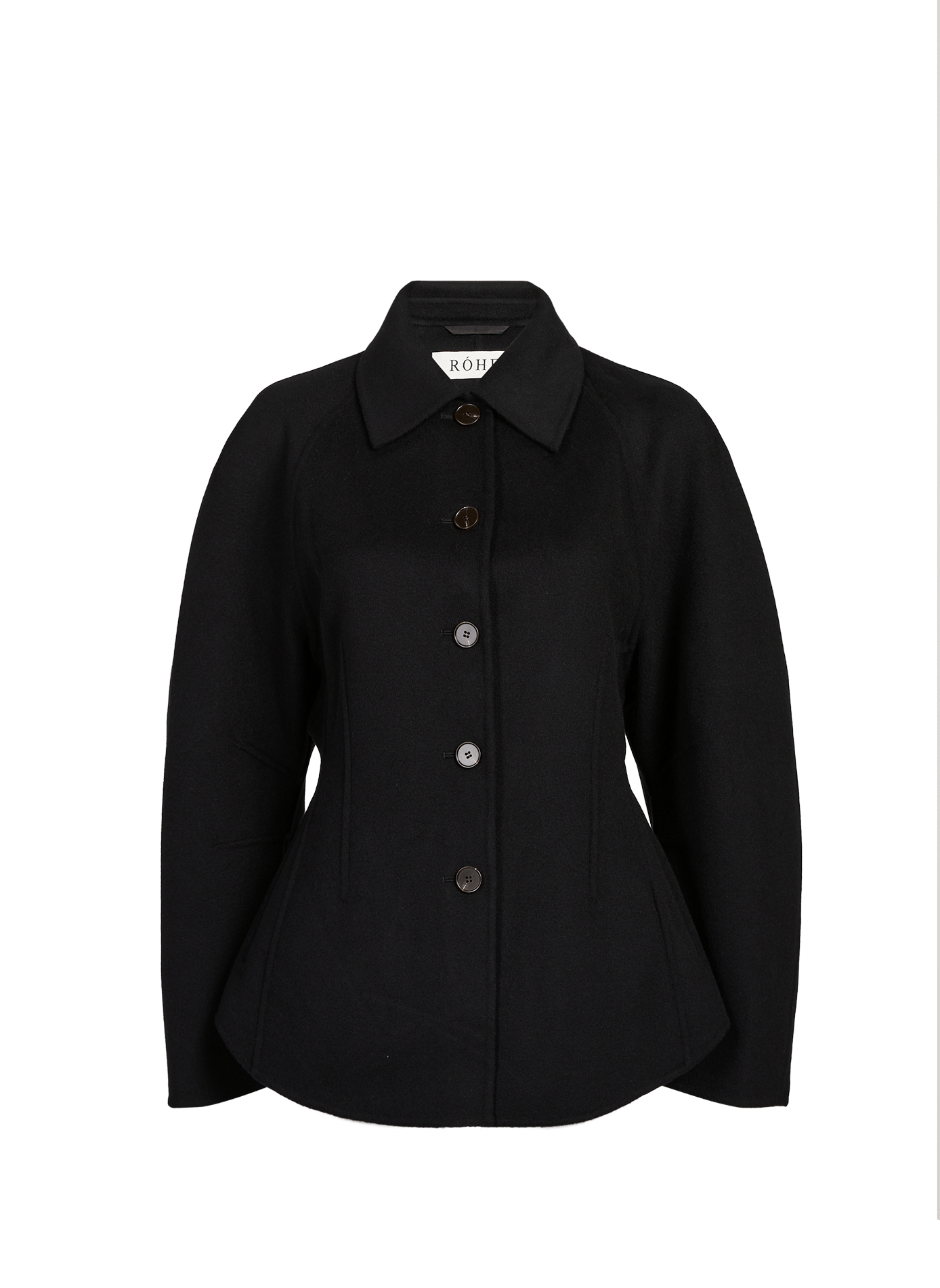 Fitted Wool Jacket ROHE FRAMES Black