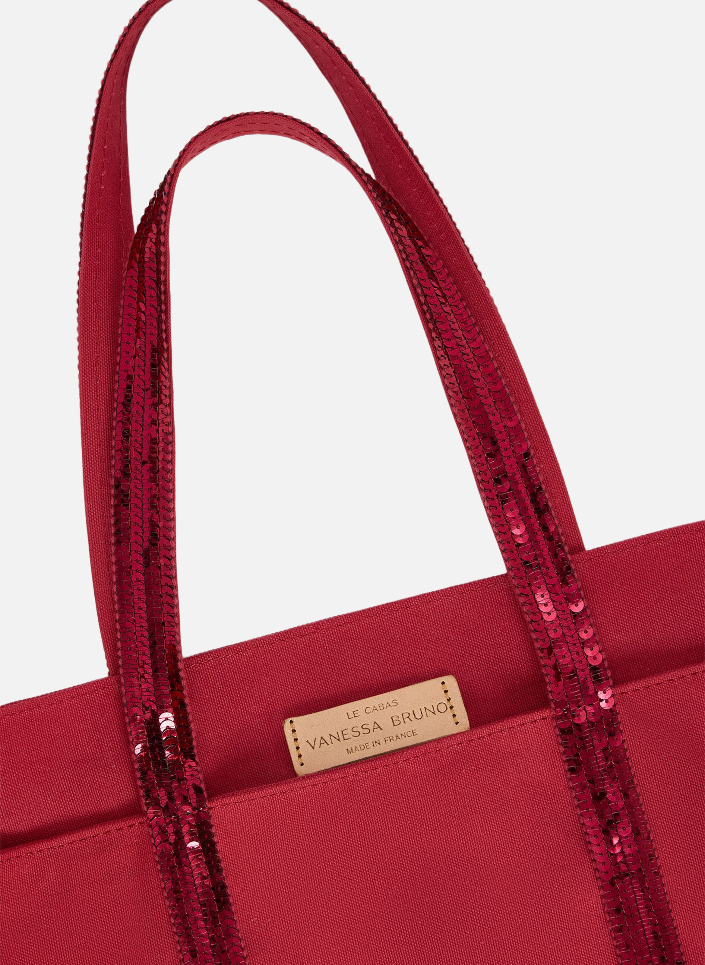 Cabas l zippé en toile VANESSA BRUNO Rose