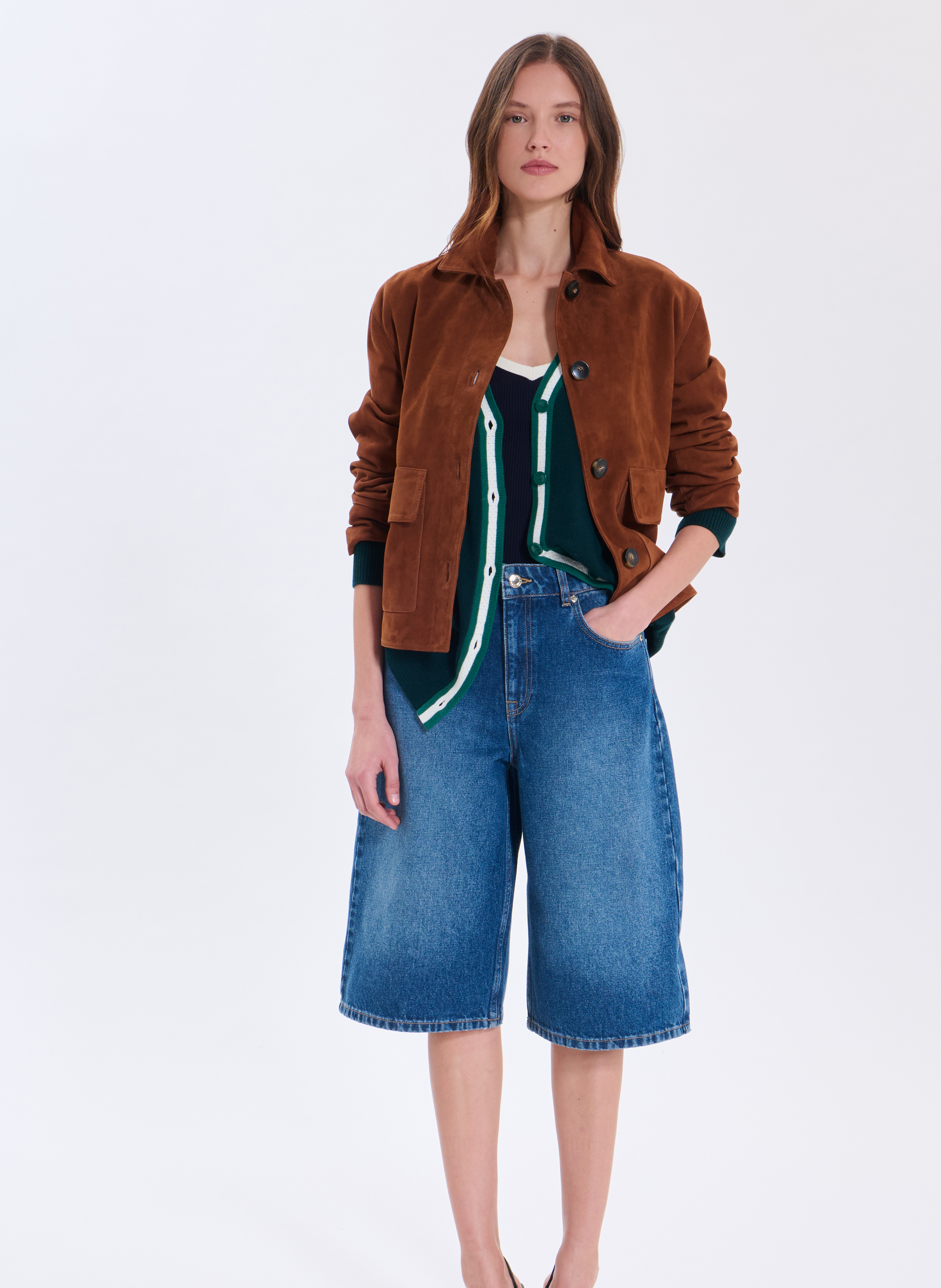 Jeans  bermuda ZAPA Bleu