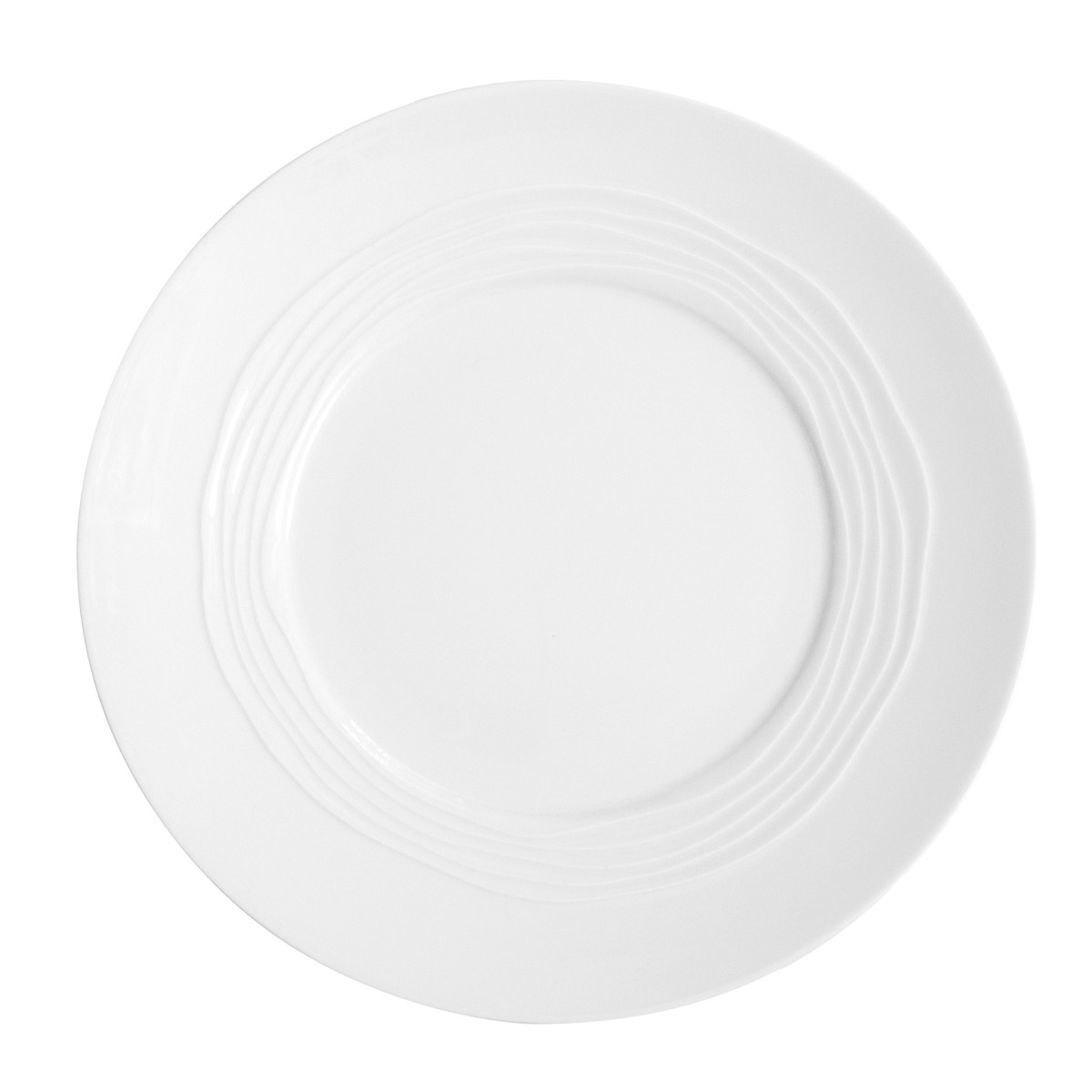 Onde - assiette plate 27.5 cm (lot de 6) MEDARD DE NOBLAT Blanc