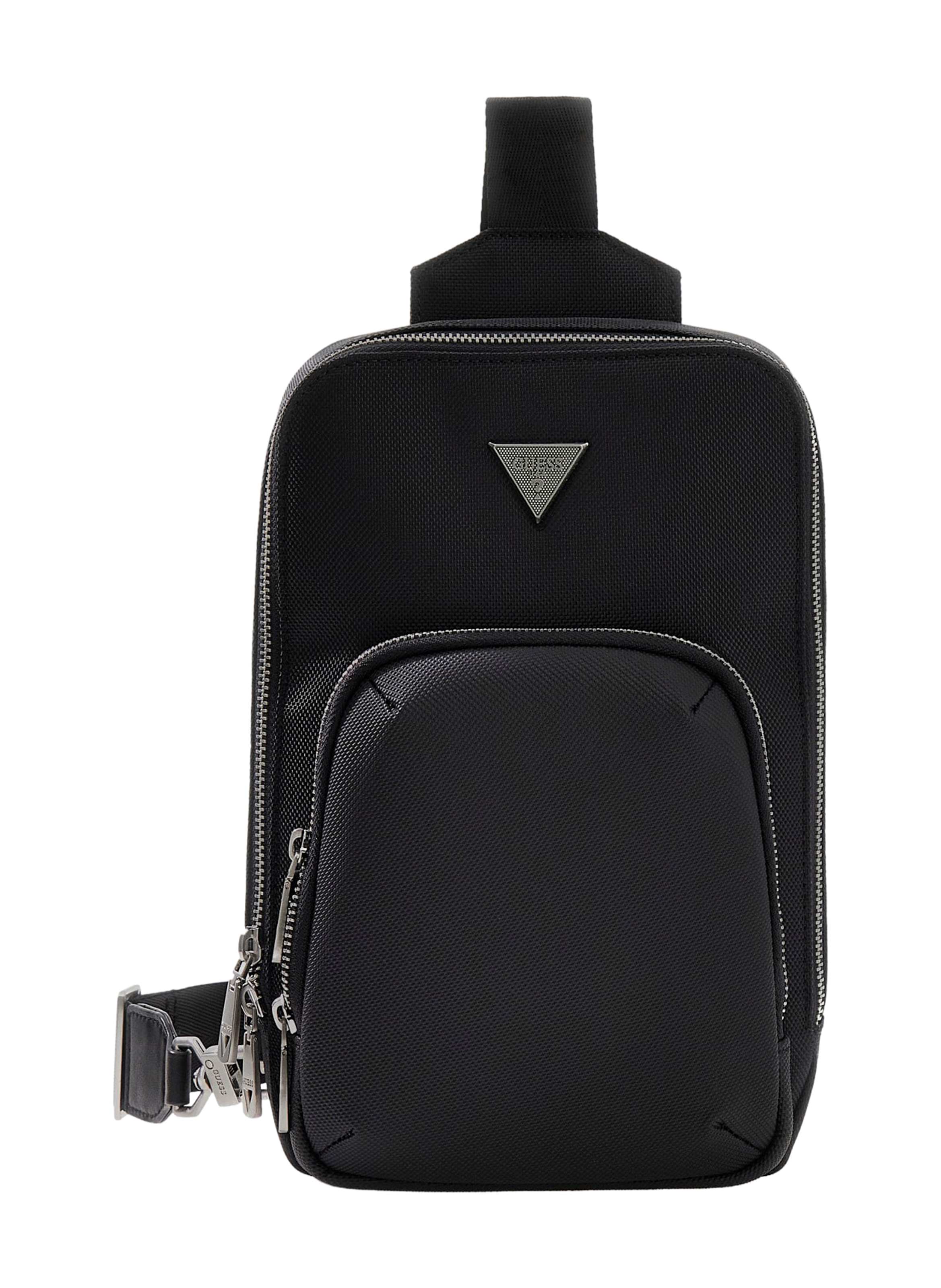 Sac à bandoulière effet cuir GUESS Noir