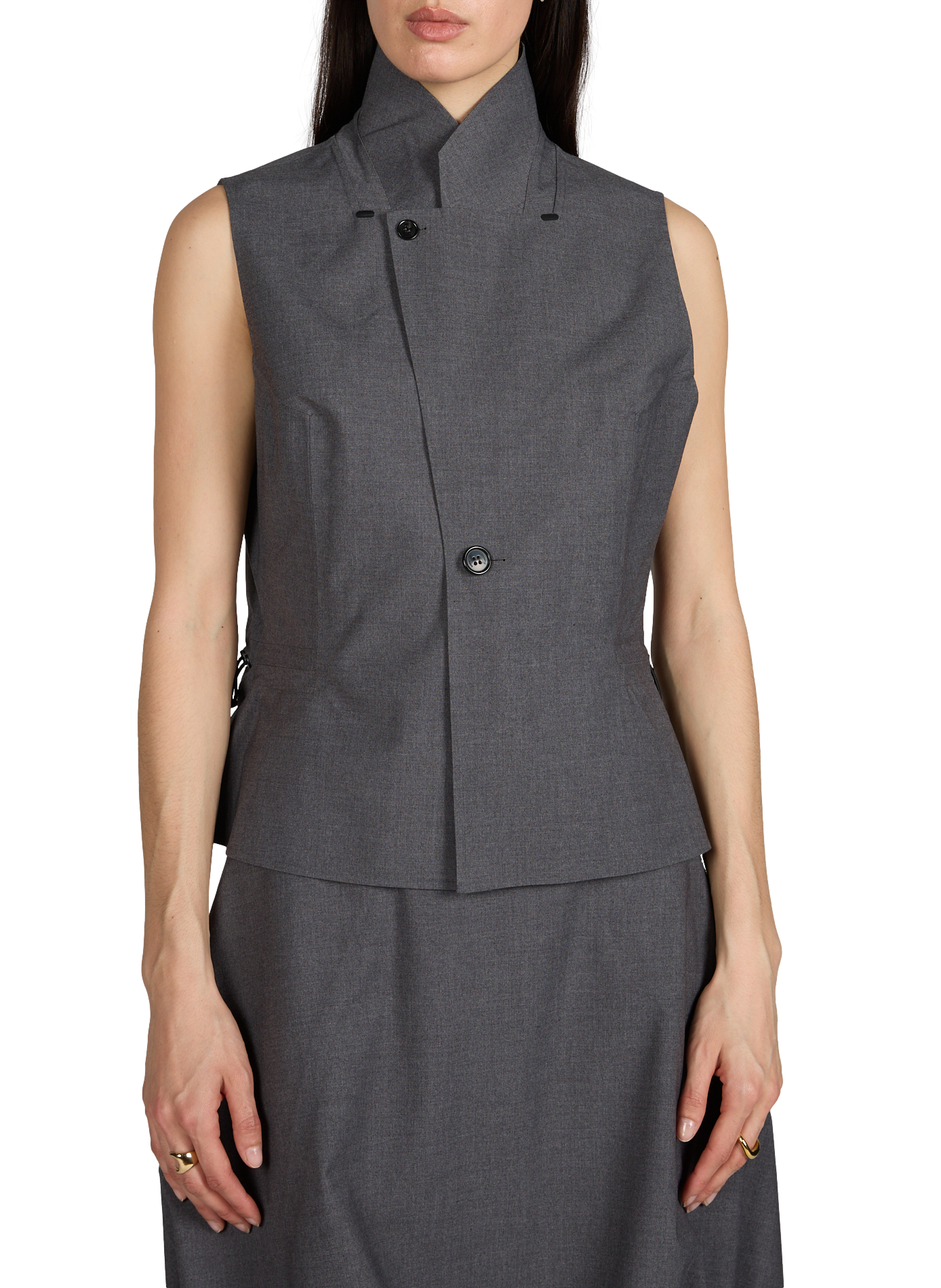 Sleeveless high-neck vest COPERNI Grey