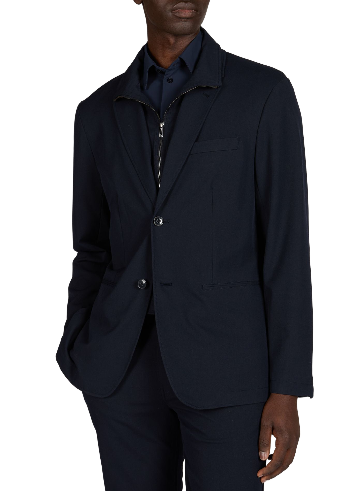 Straight suit jacket ARMANI EXCHANGE Blue