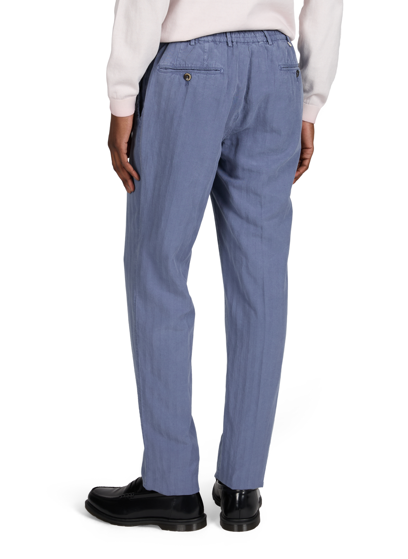 Trousers with ties PT01 Blue