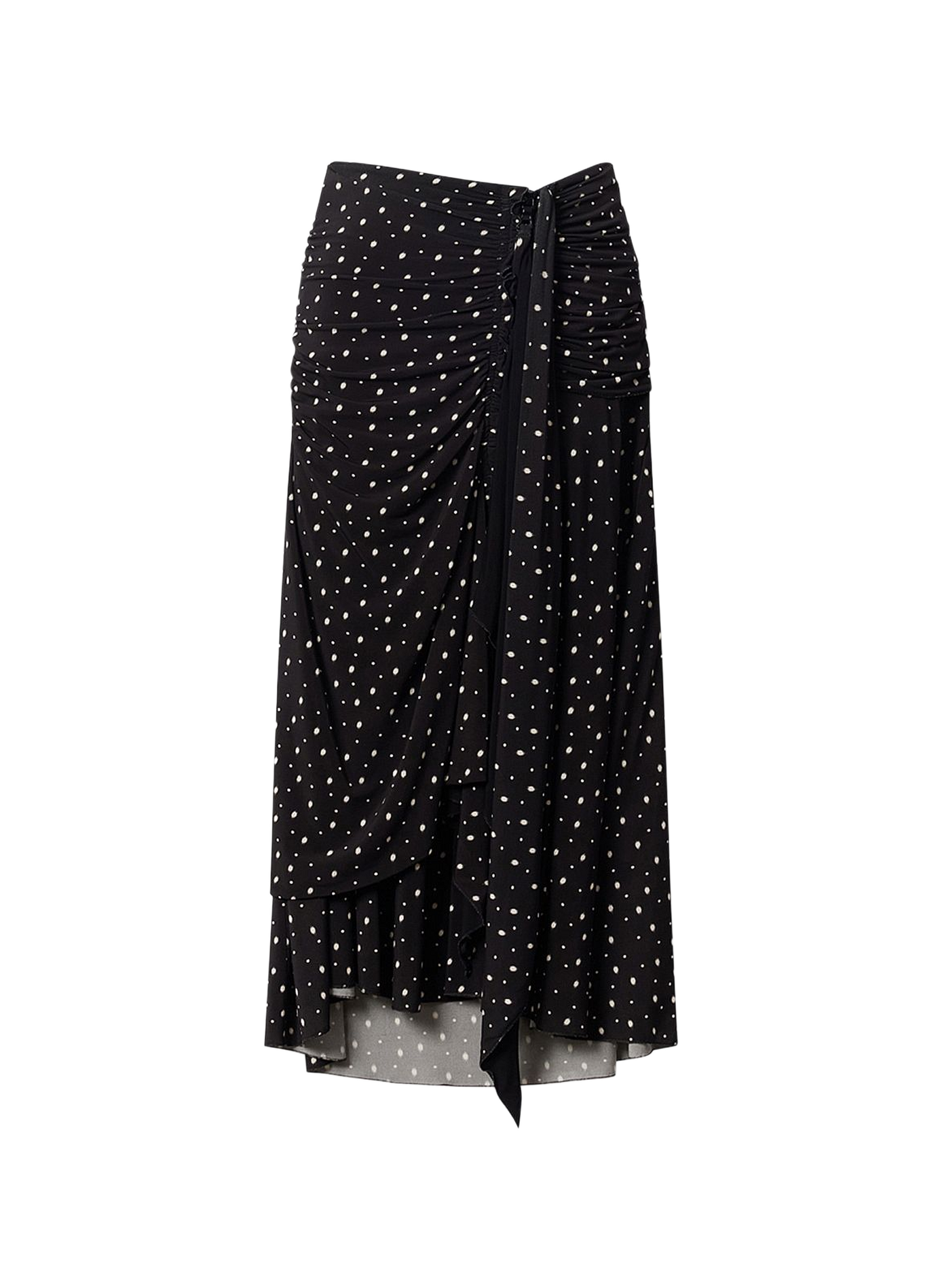 Midi printed jersey skirt by Gyelle ISABEL MARANT Black