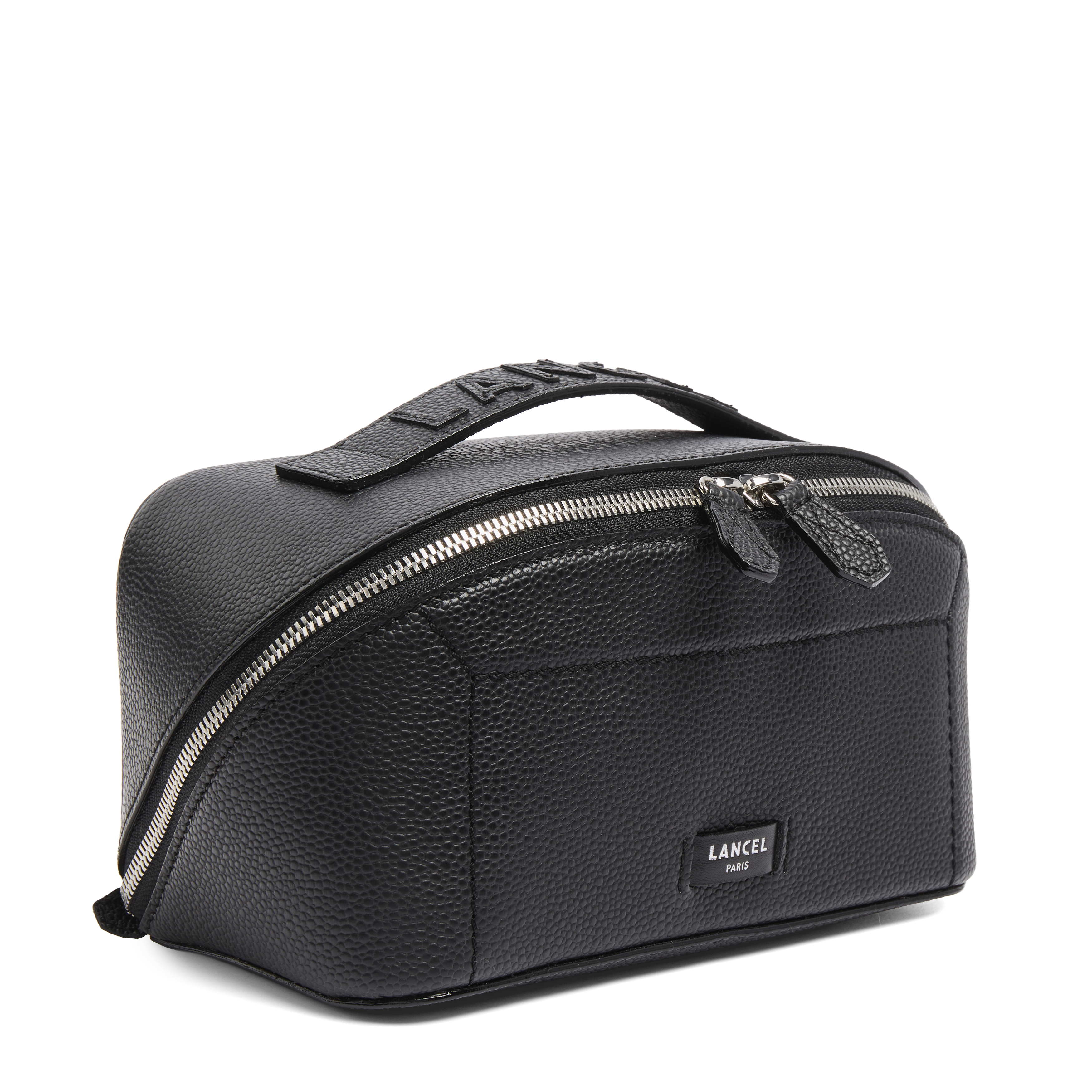 Trousse de toilette ninon de lancel en cuirs de vachette graine & lisse LANCEL Noir