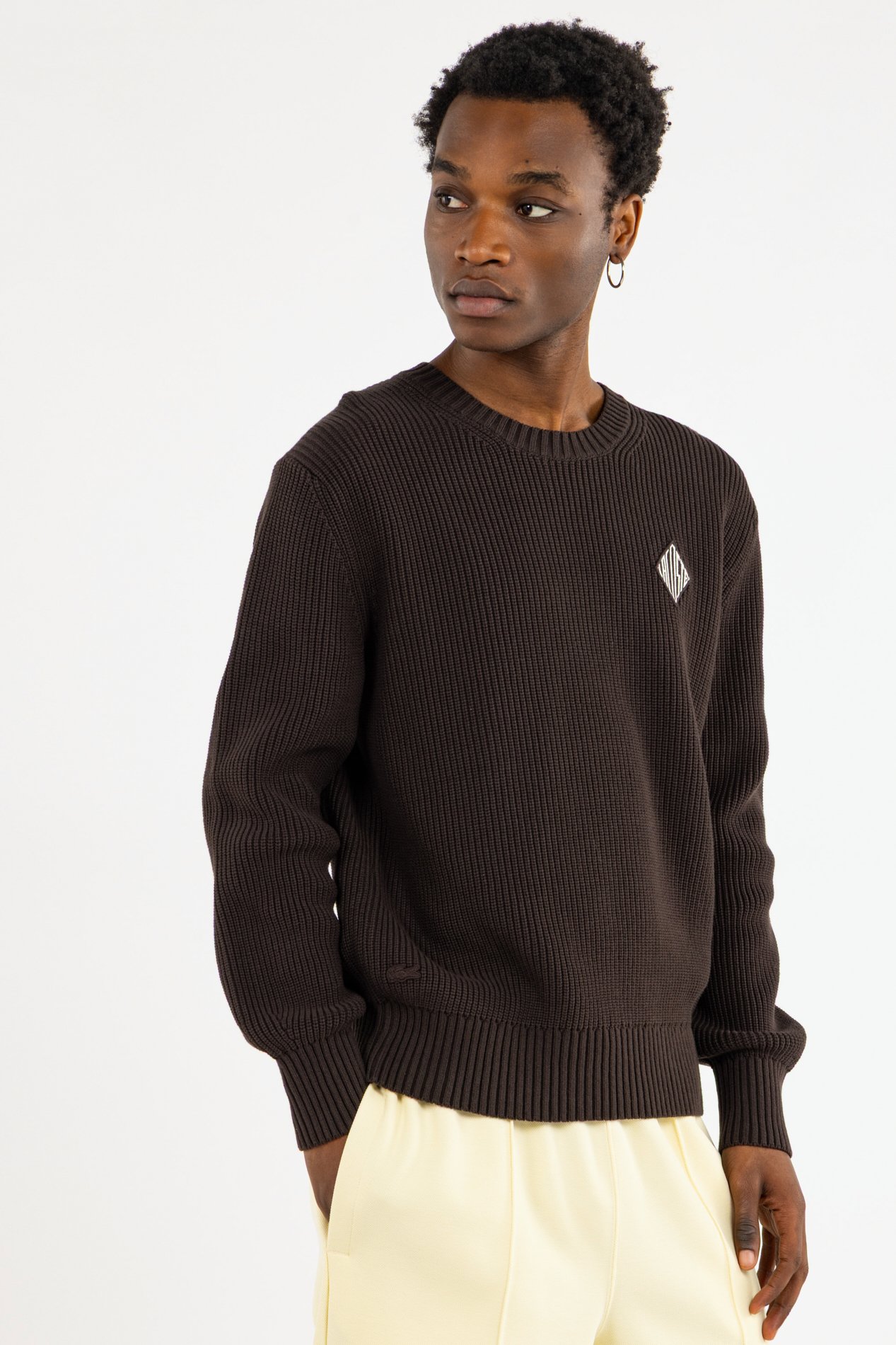 Pull tricot LACOSTE Marron