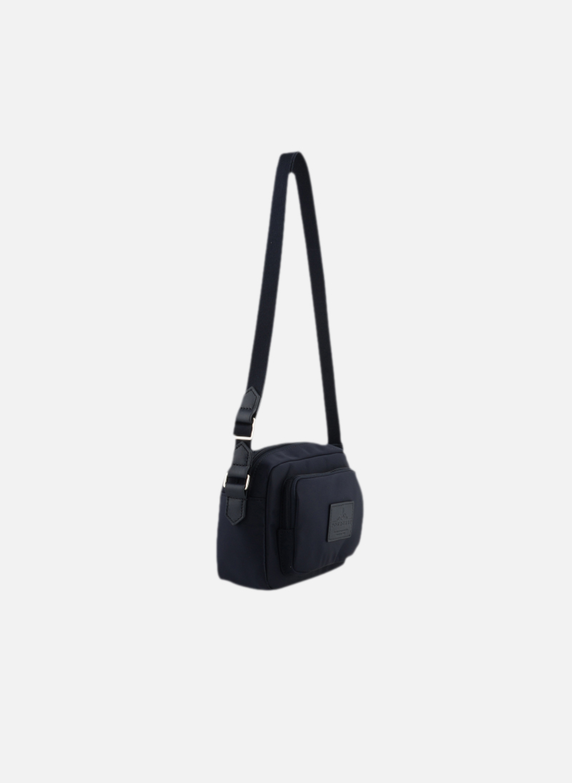 Escale | sac porté travers en toile garnie cuir POURCHET Bleu