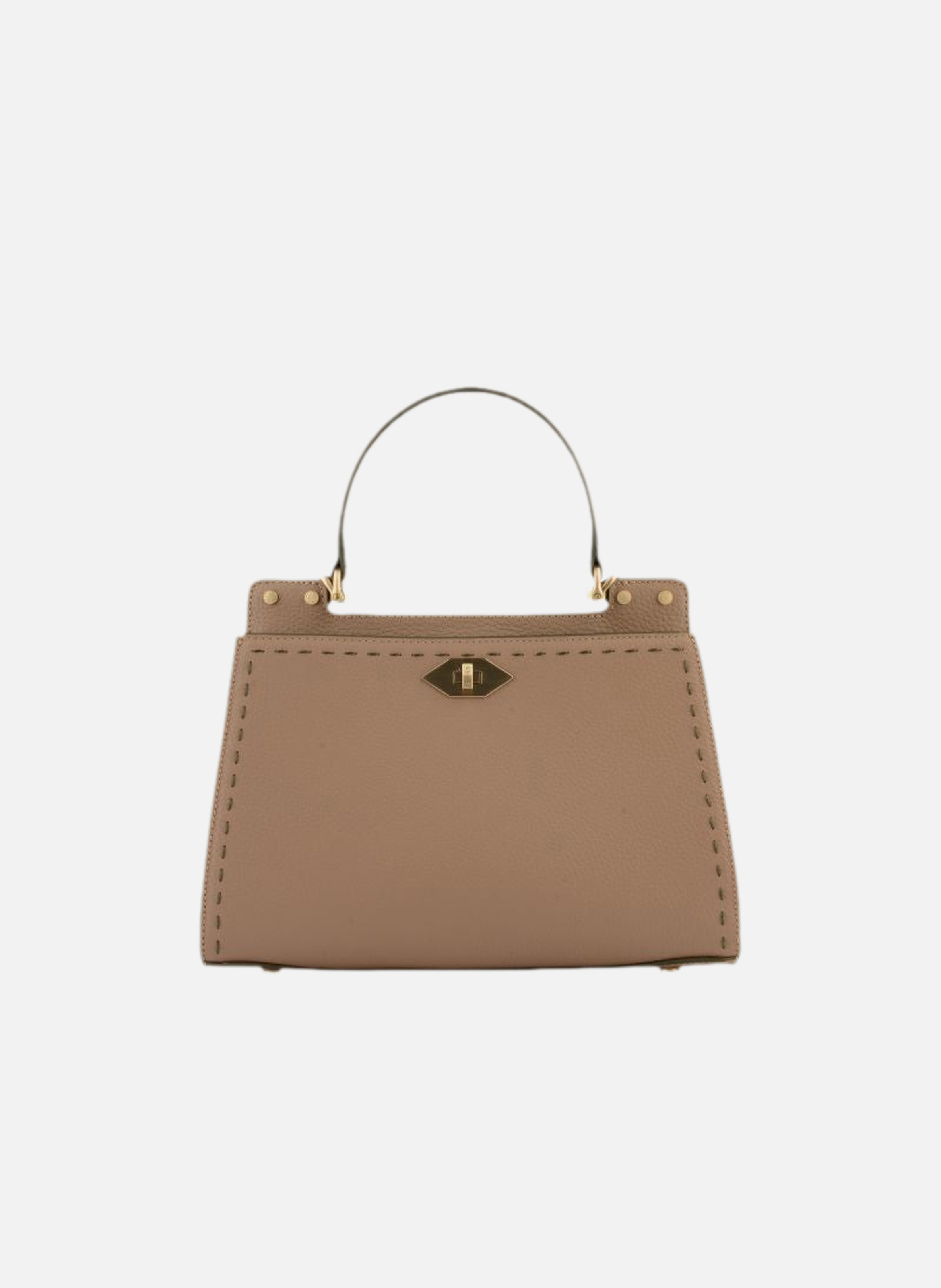 Trianon | sac à main micro en cuir de vachette POURCHET Kaki