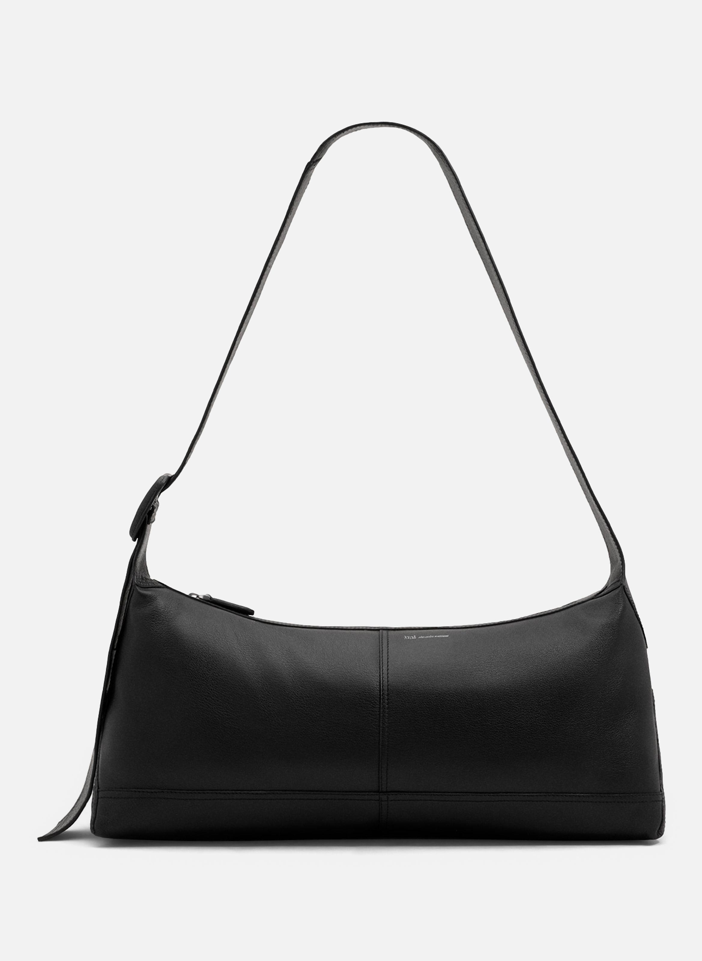 Petit sac crossbody etienne unisexe en cuir de taurillon  Noir