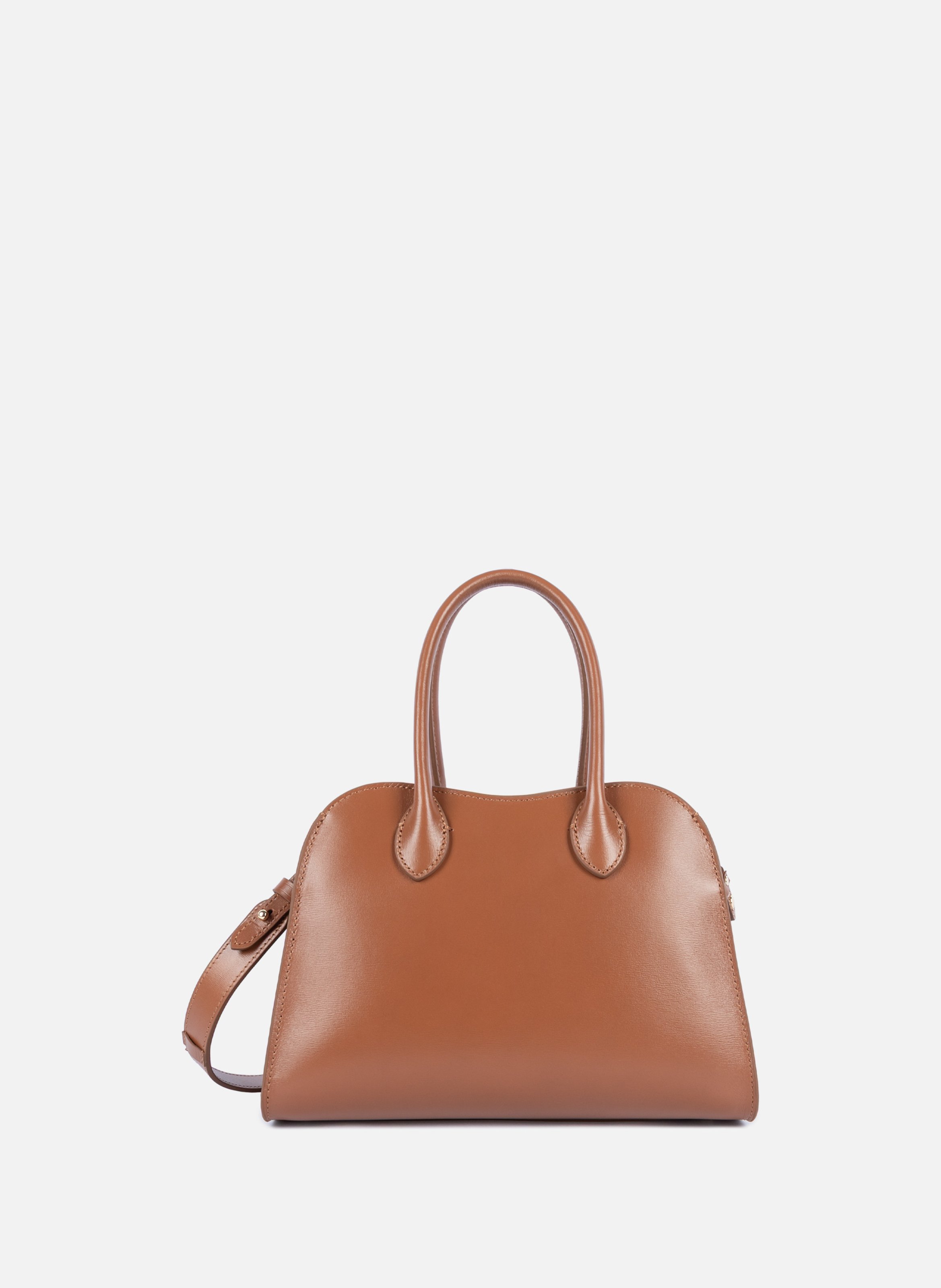 Kleine handtas - box hopper LANCASTER Bruin