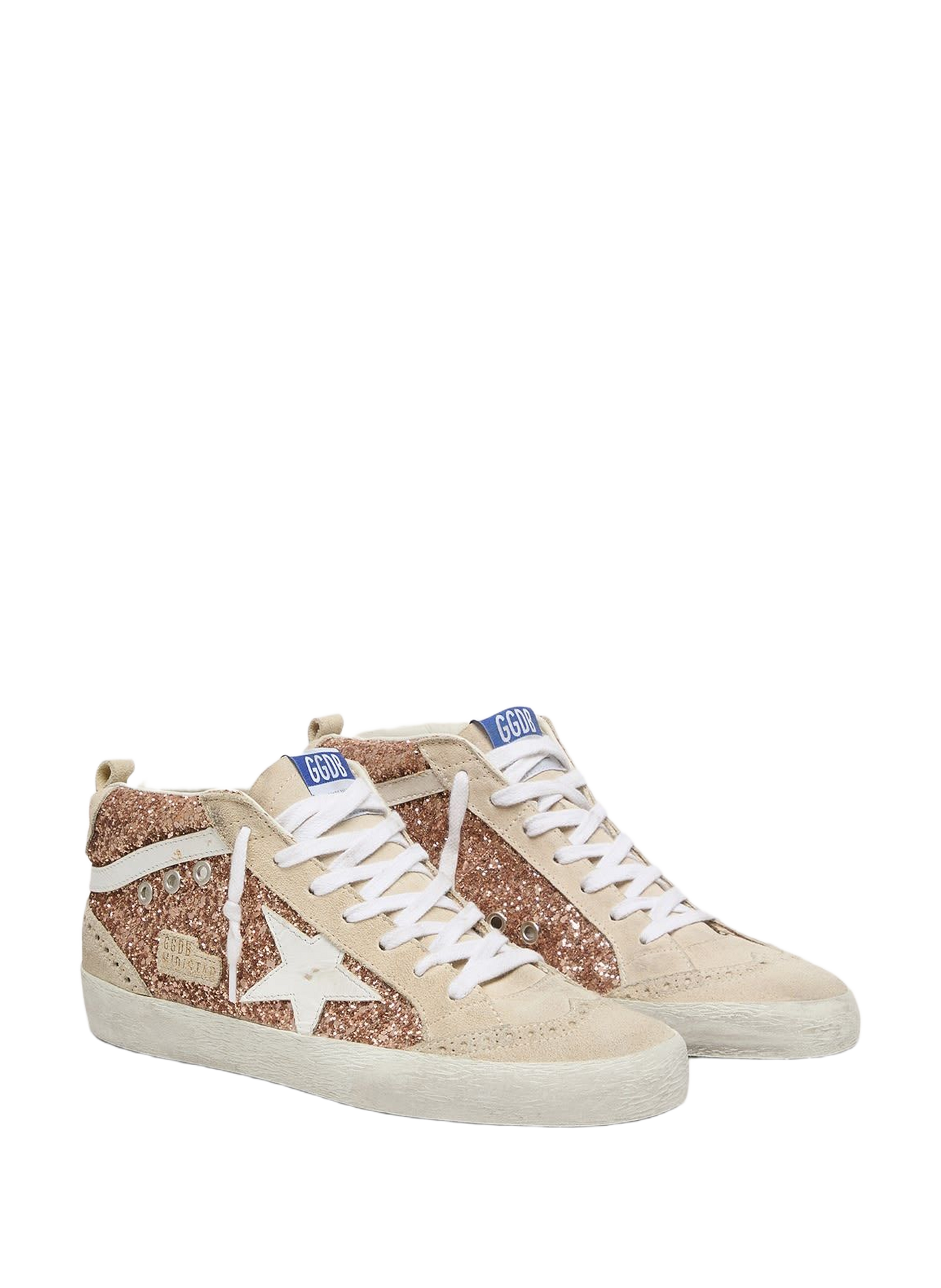 Hoge sneakers van gemengd leer GOLDEN GOOSE Veelkleurig