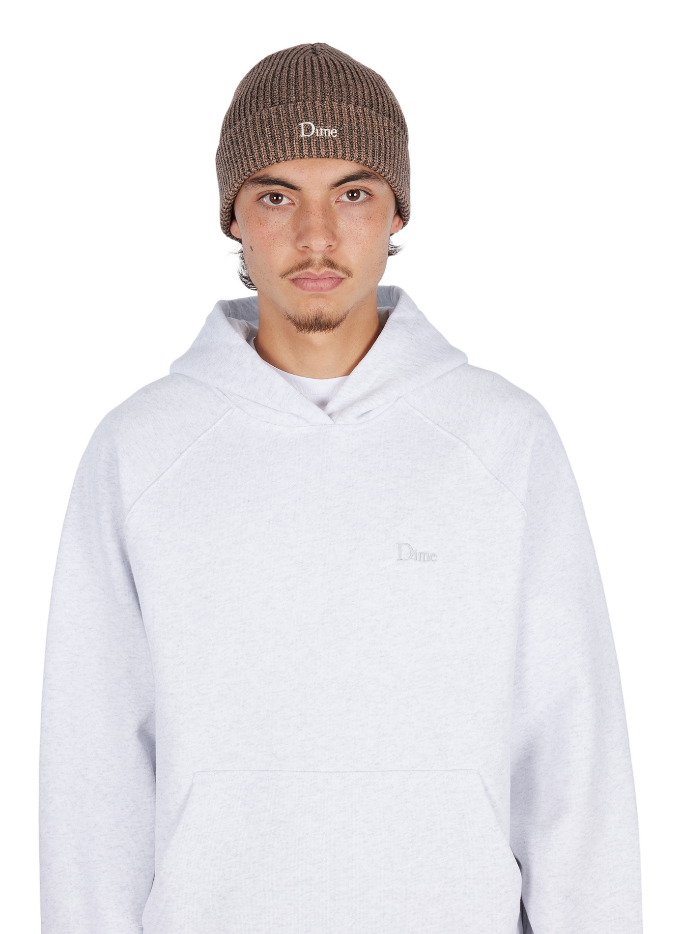 Cotton turn-up beanie DIME Beige