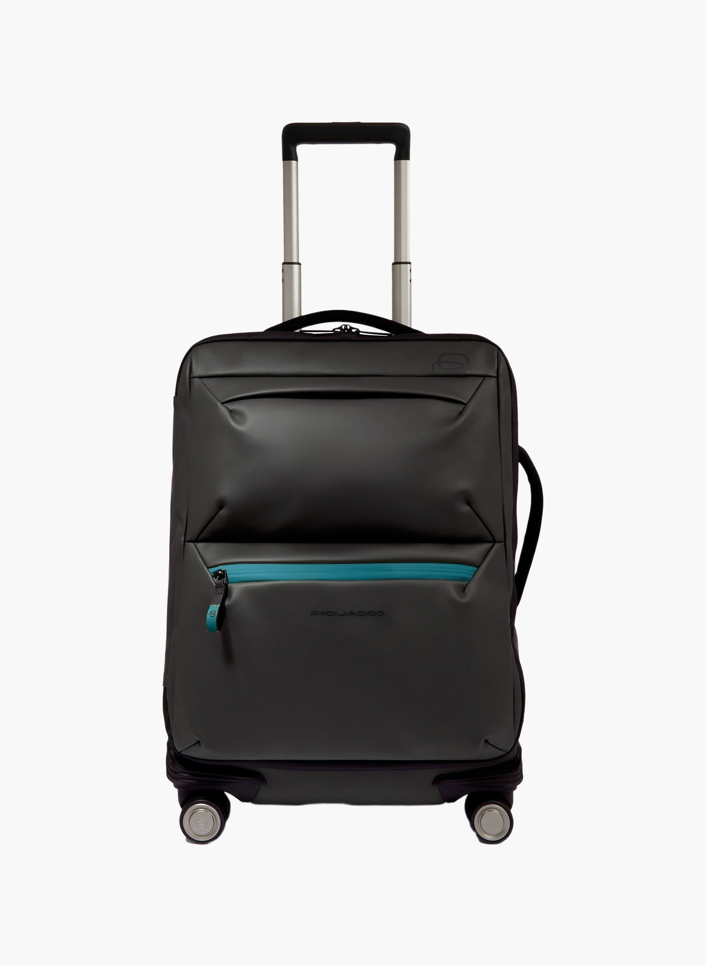 Valise cabine mince déperlante à 4 roues PIQUADRO Noir