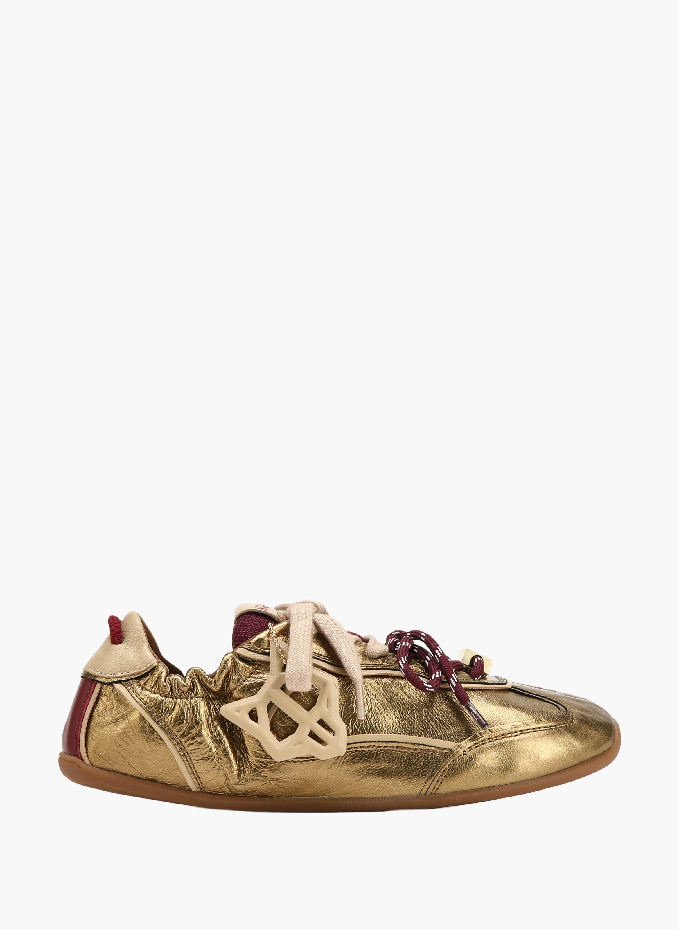 Baskets soul en cuir NAKED WOLFE Doré