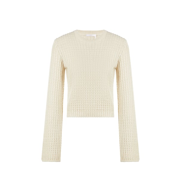 Pull en laine de mouton, soie et cachemire