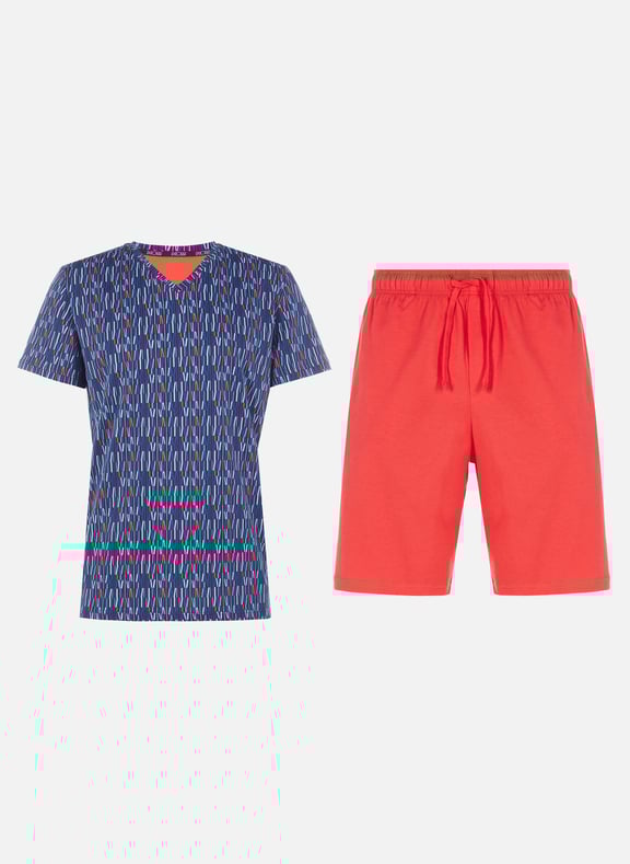 Ensemble de pyjama short en coton Bleu by HOM HOM Ensemble de pyjama short en coton Bleu